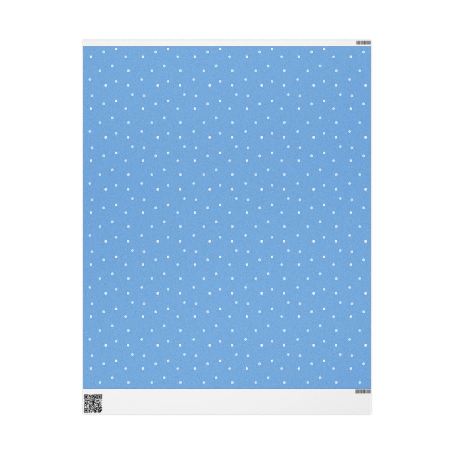Whimsical Blue Polka Dot Wrapping Paper, Gift Wrap for Birthdays, Holidays, Baby Showers, Crafts & Celebrations