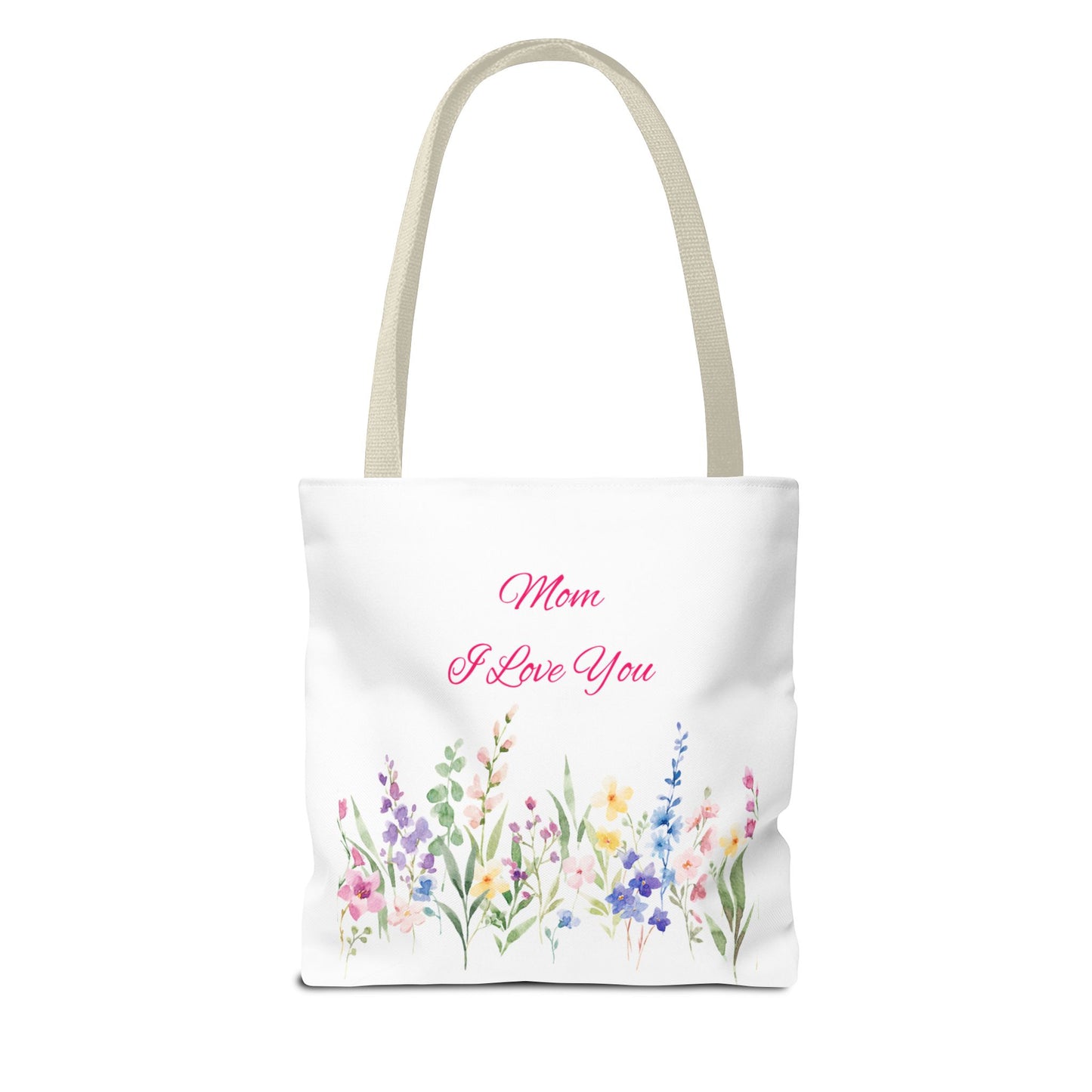 Floral Tote Bag for Moms, Mother's Day Gift, Reusable Shopping Bag, Elegant Floral Design, Eco-Friendly Mom Purse, Daily Use Bag