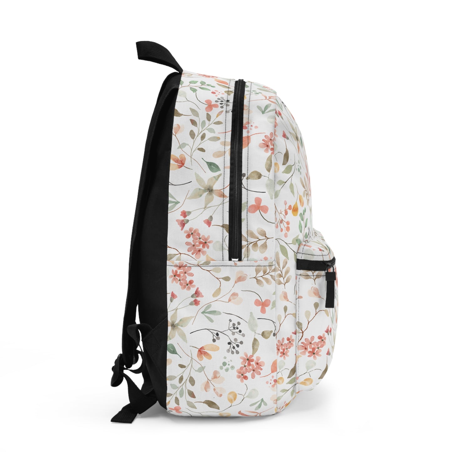 Floral Print Backpack, Stylish School Bag, Trendy Travel Backpack, Floral Design Book Bag, Perfect Gift for Students