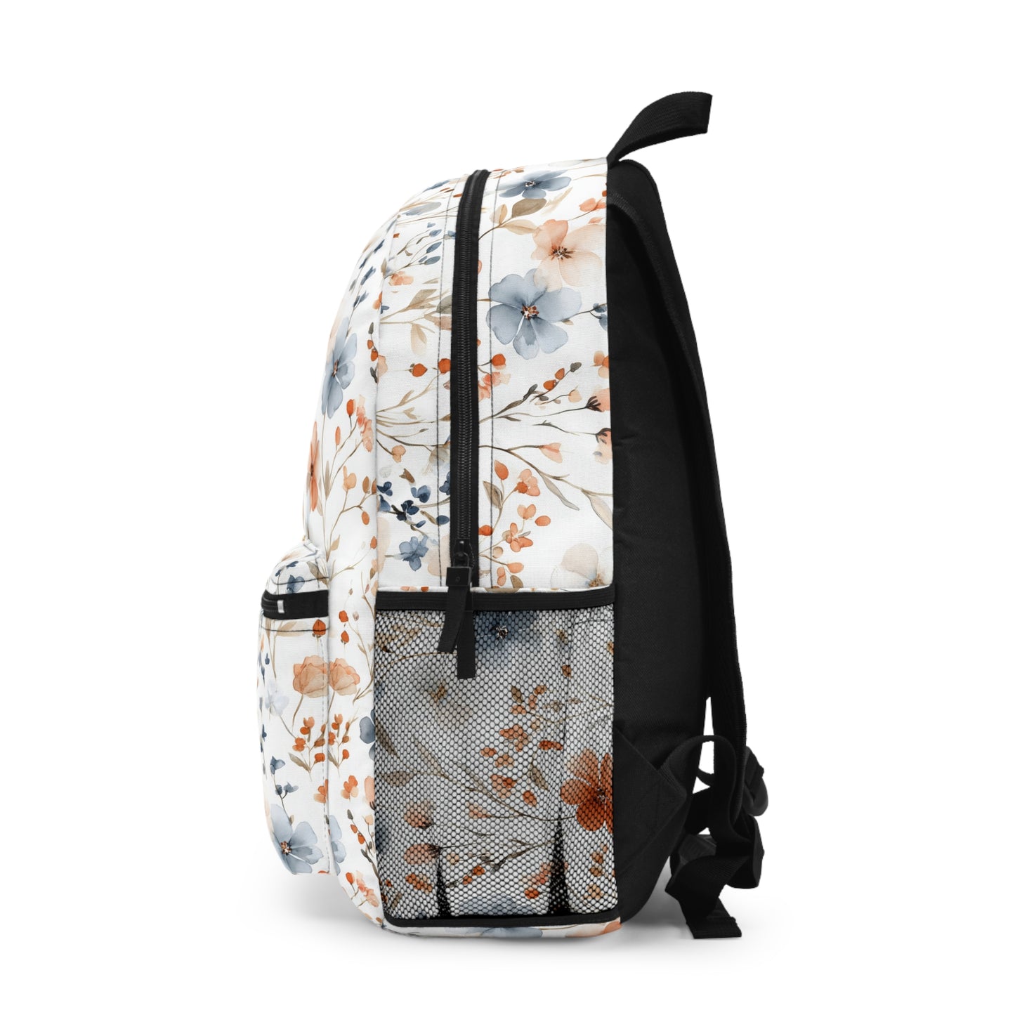 Floral Backpack for Everyday Adventures, Stylish School Bag, Trendy Laptop Carrier, Perfect Gift for Students, Nature-Inspired Design
