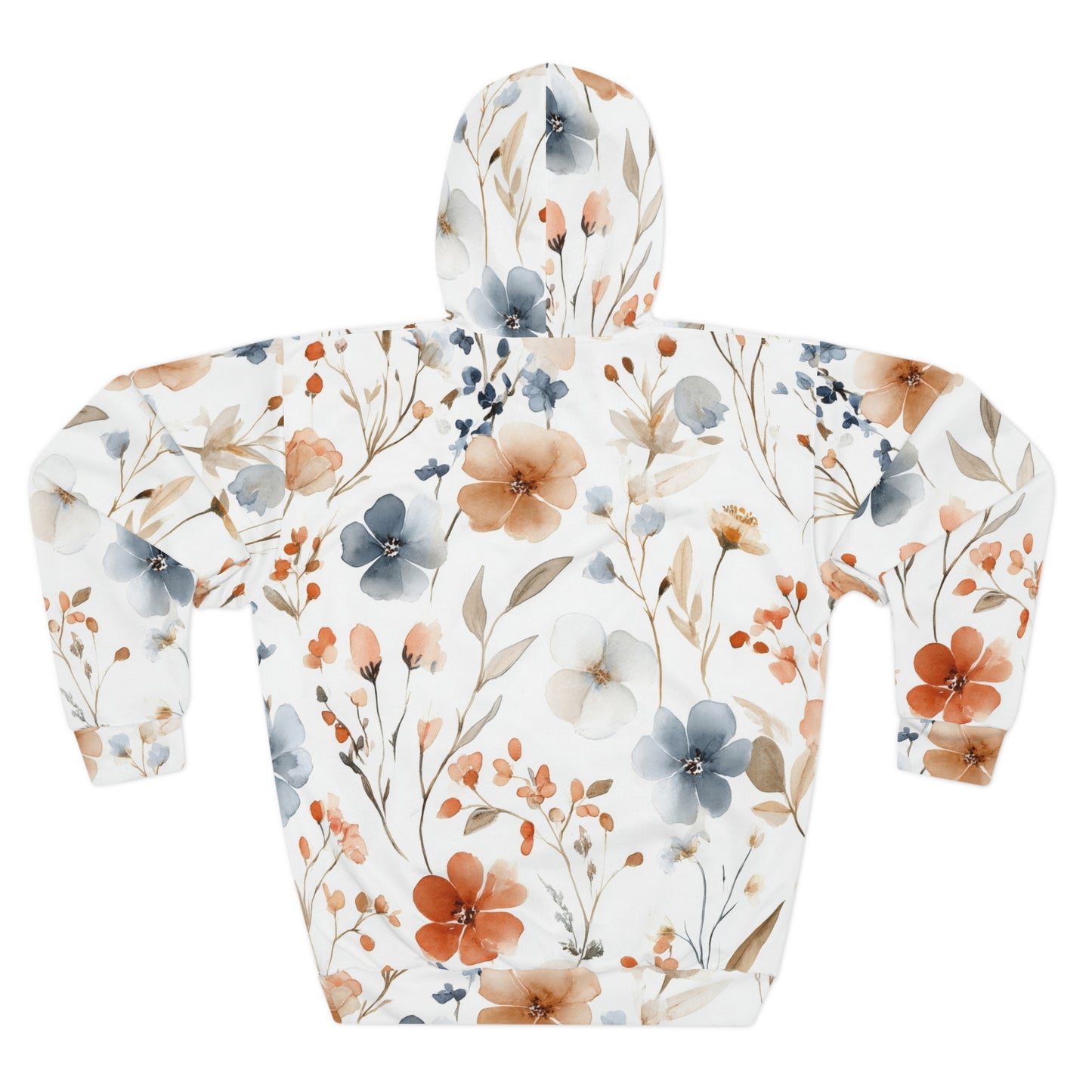 Floral Comfort Unisex Pullover Hoodie - Cozy Casual Wear, Spring Fashion, Trendy Gift, Perfect for Holidays, Everyday Style