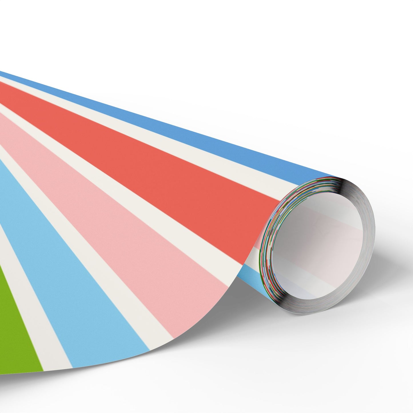 Colorful Striped Wrapping Paper, Gift Wrap for Birthdays, Holidays, Baby Showers, Eco-Friendly, Creative Gifting, Versatile Use