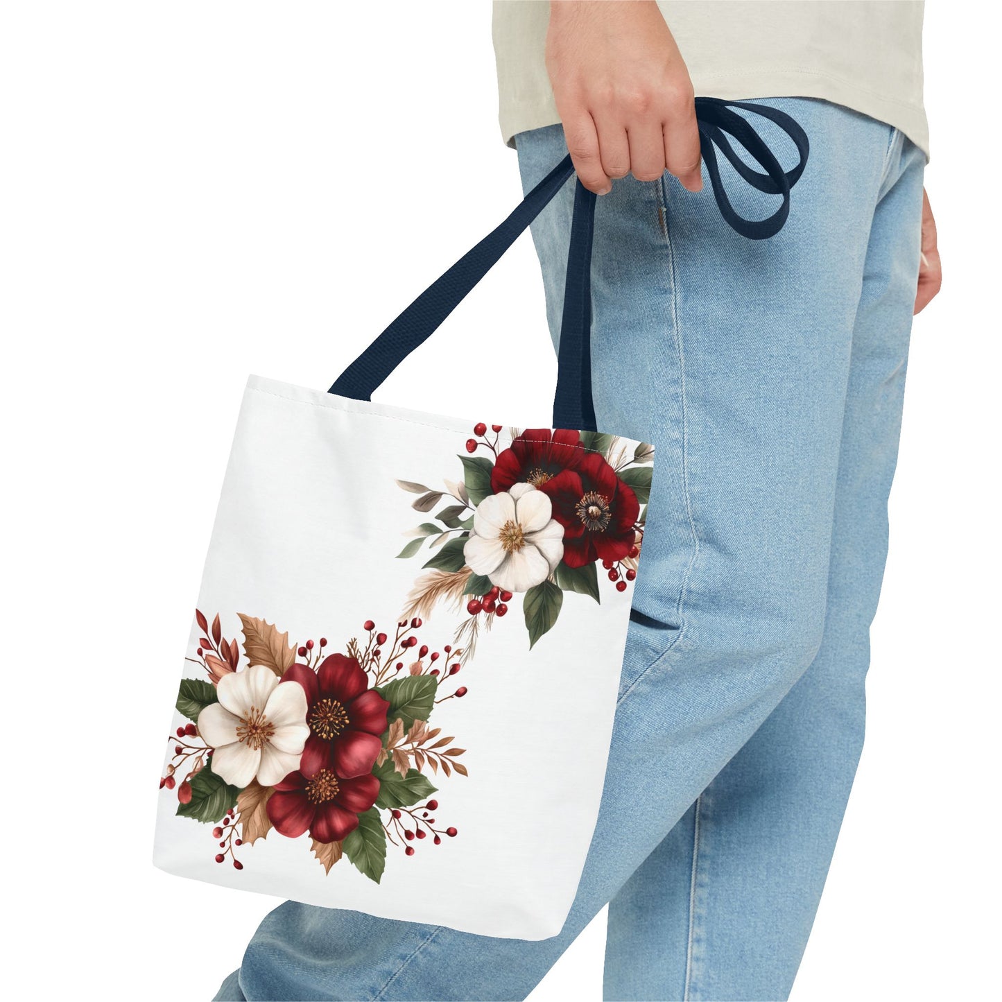 Chic Floral Tote Bag, Stylish Beach Bag, Eco-friendly Shopping Tote, Gift for Her, Summer Accessory, Flower Pattern Handbag