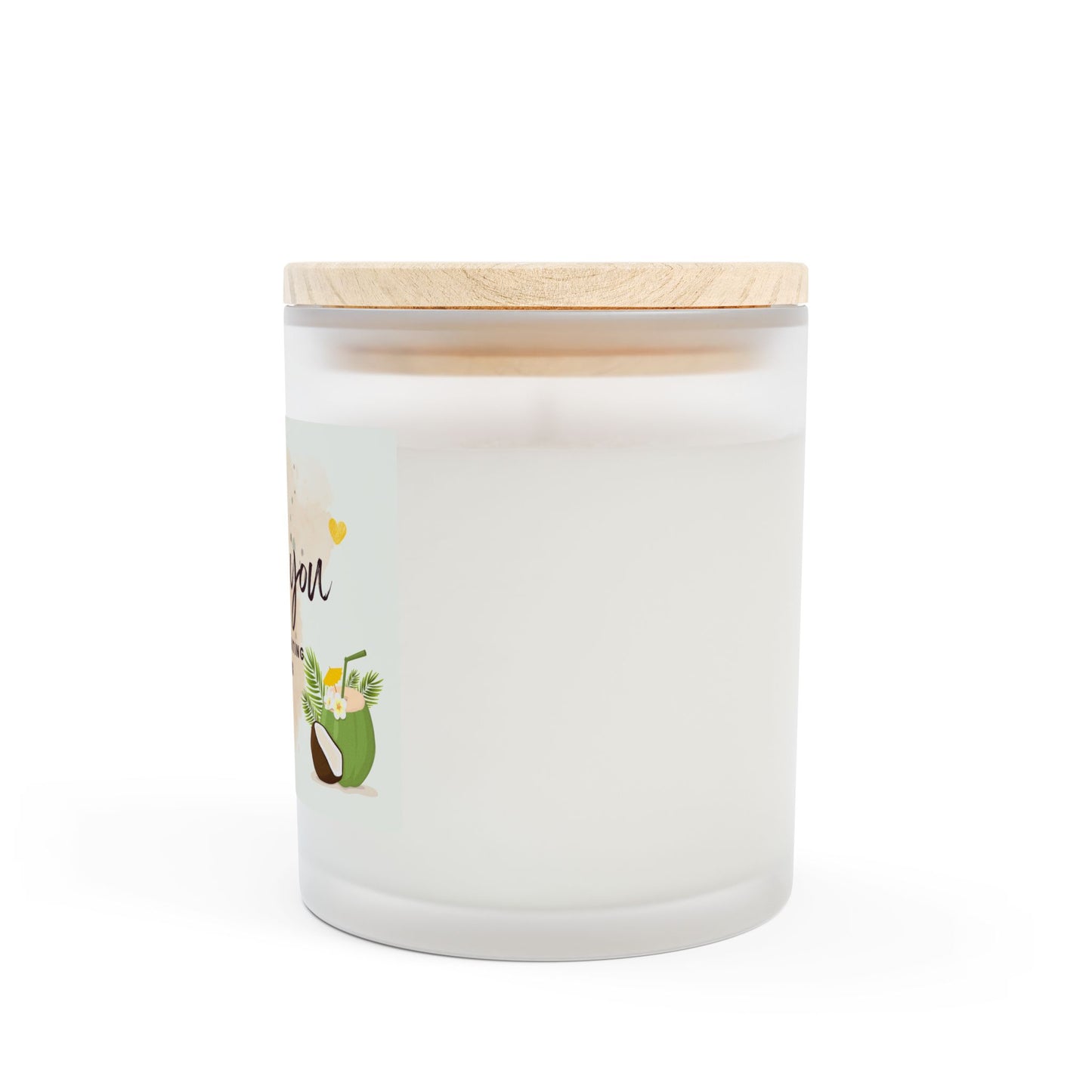 Personalized Thank You Candle - Frosted Glass 11oz