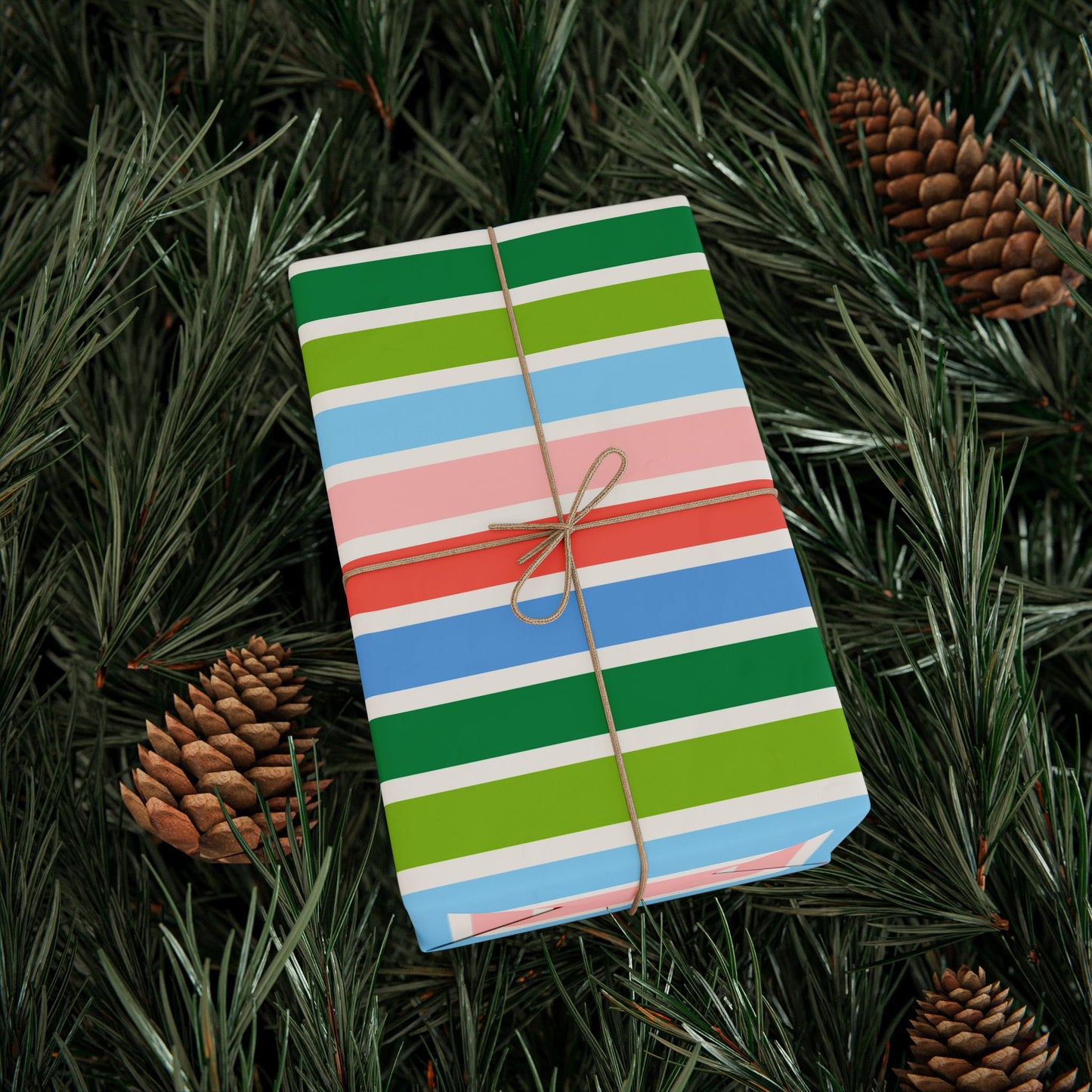 Colorful Striped Wrapping Paper, Gift Wrap for Birthdays, Holidays, Baby Showers, Eco-Friendly, Creative Gifting, Versatile Use