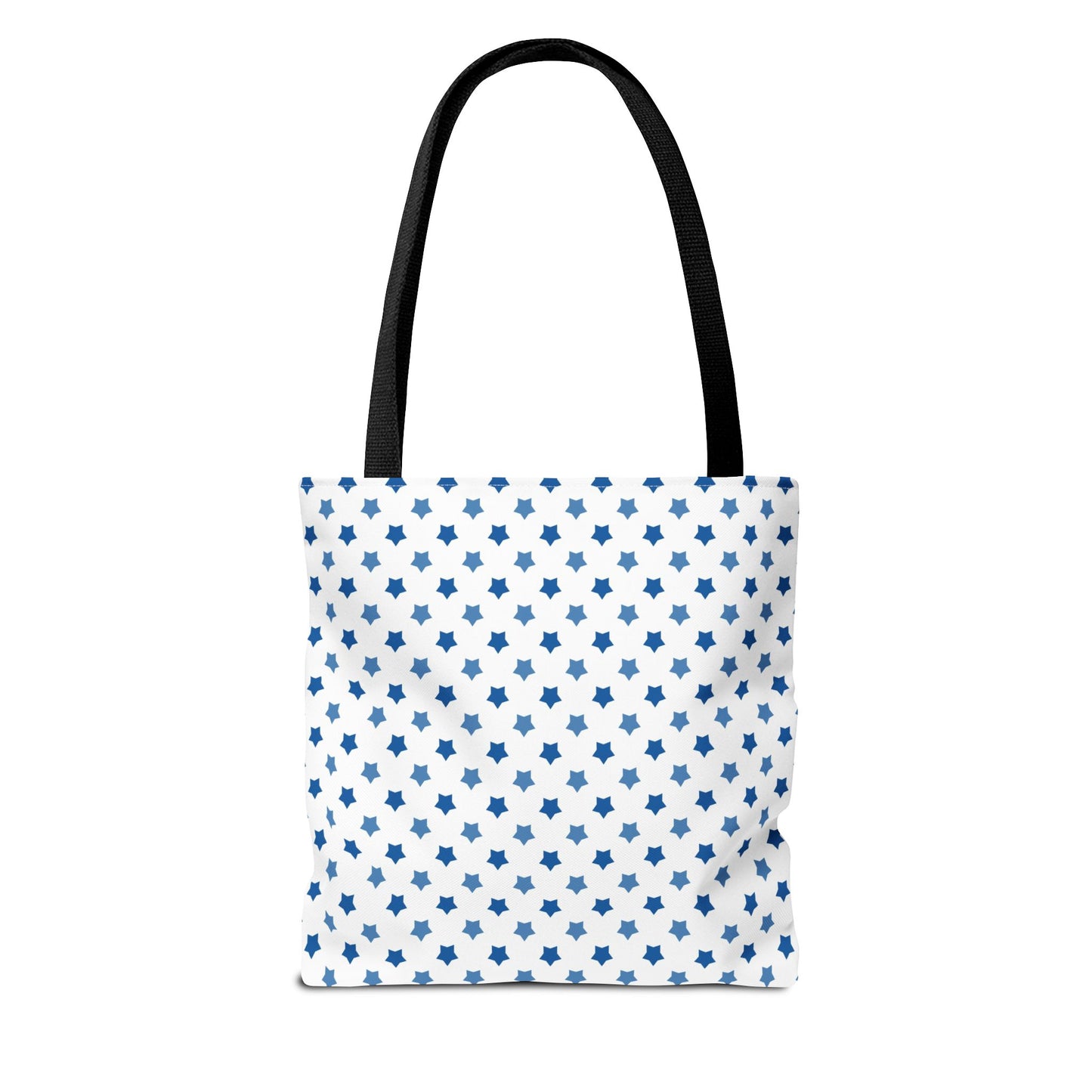 Blue Star Pattern Tote Bag, Stylish Reusable Tote, Shopping Bag, Beach Bag, Gift for Her, Eco-Friendly Accessories