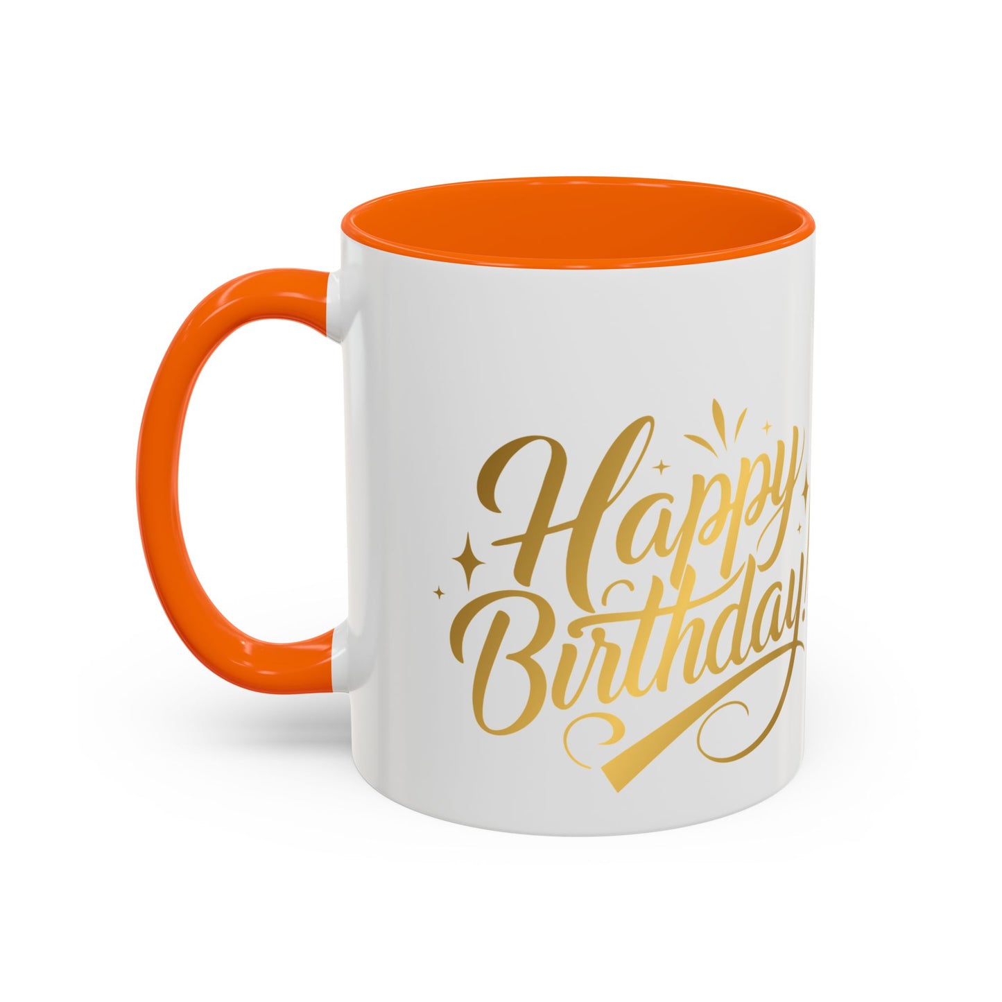 Happy Birthday Accent Coffee Mug - Cute Dinosaur with Balloons - Fun Celebration Drinkware