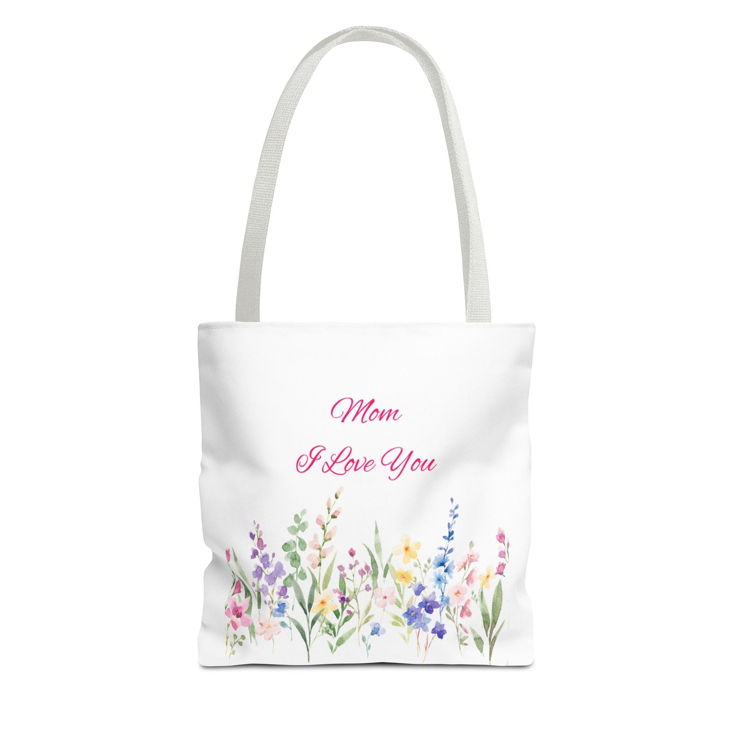 Floral Tote Bag for Moms, Mother's Day Gift, Reusable Shopping Bag, Elegant Floral Design, Eco-Friendly Mom Purse, Daily Use Bag