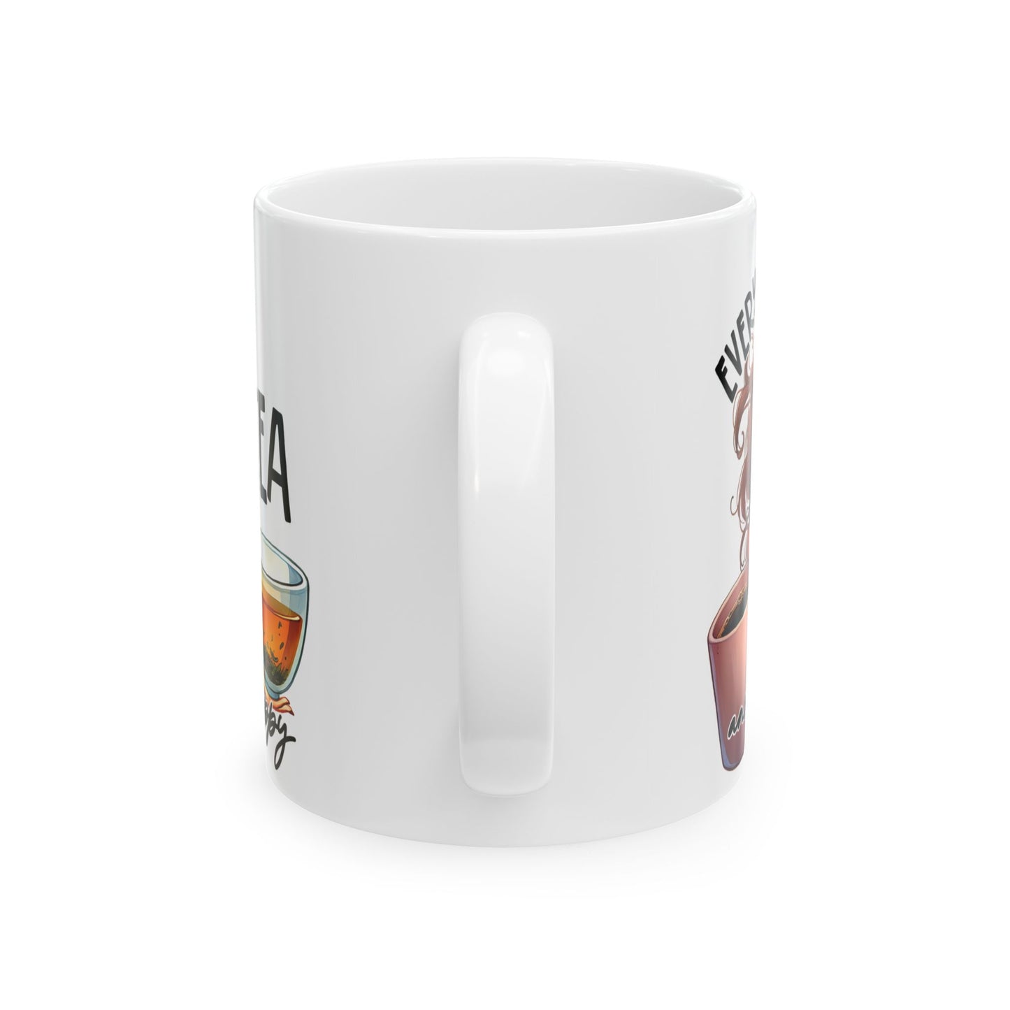 Whimsical Ceramic Mug for Coffee Lovers, Unique Gift Idea, Cute Artwork, Everyday Use, Fun Home Decor