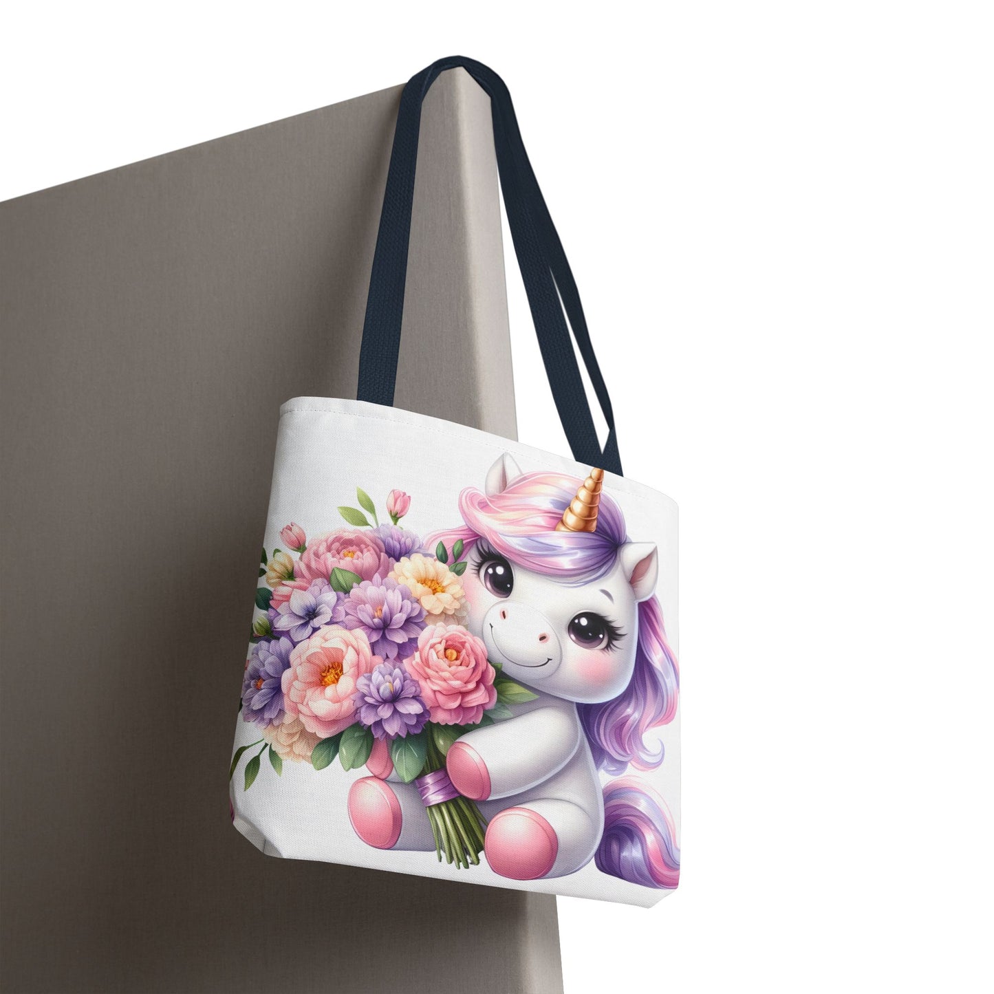 Cute Unicorn Tote Bag, Flower Girl Gift, Kids Birthday Party, Magical Purse for Women, Eco-Friendly Shopping Bag