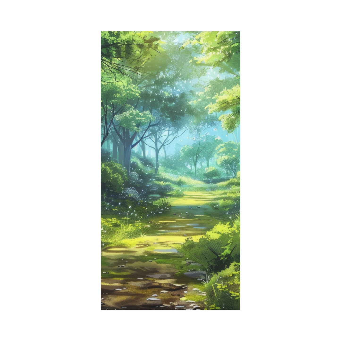 Serene Forest Canvas Print, Nature Wall Art, Home Decor, Gift for Nature Lovers, Eco-Friendly Artwork, Meditation Decoration
