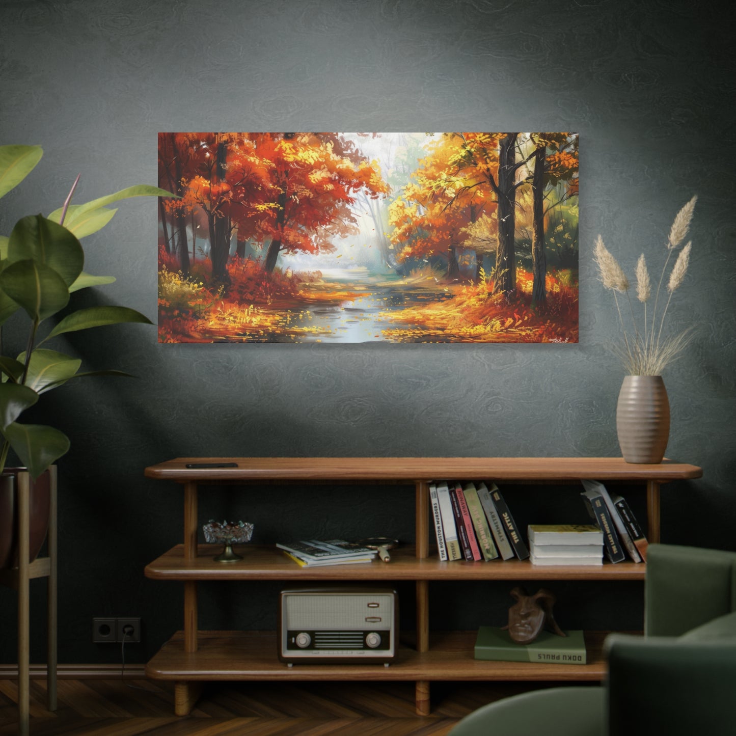 Autumn Serenity Canvas Print, Fall Decor, Home Wall Art, Nature Artwork, Gift for Nature Lovers, Cozy Decorating