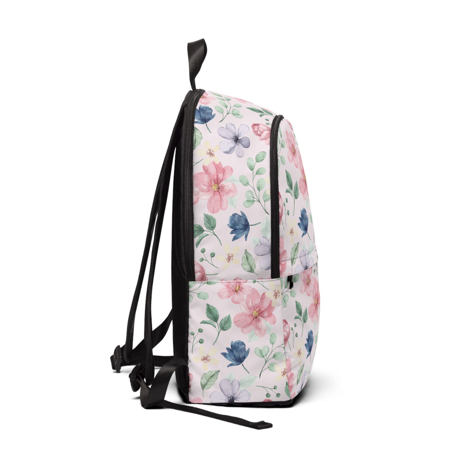 Floral Unisex Fabric Backpack, Stylish Daypack, School Bag, Travel Companion, Gift for Students, Back to School