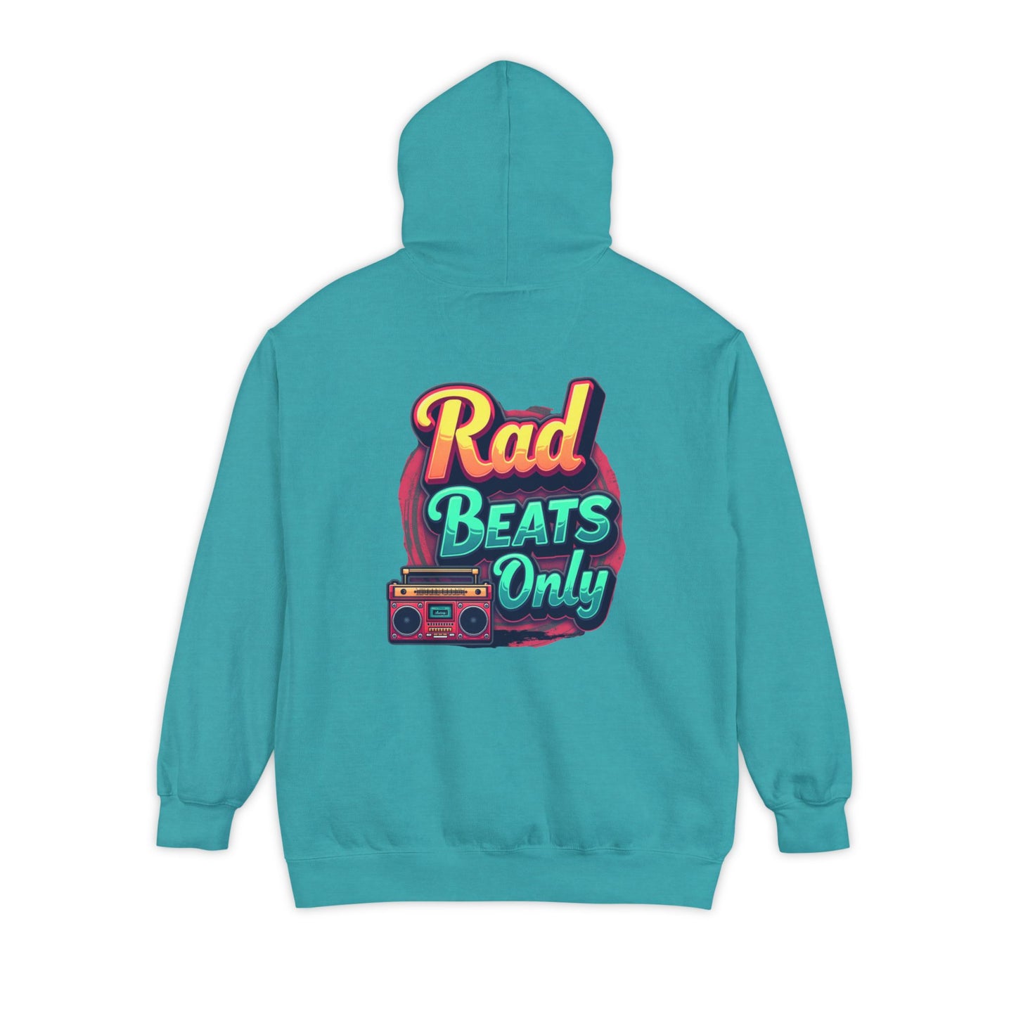 Rad Beats Unisex Hoodie, Music Lover Gift, Fun Retro Apparel, Unique Streetwear, Perfect for Casual Outfits