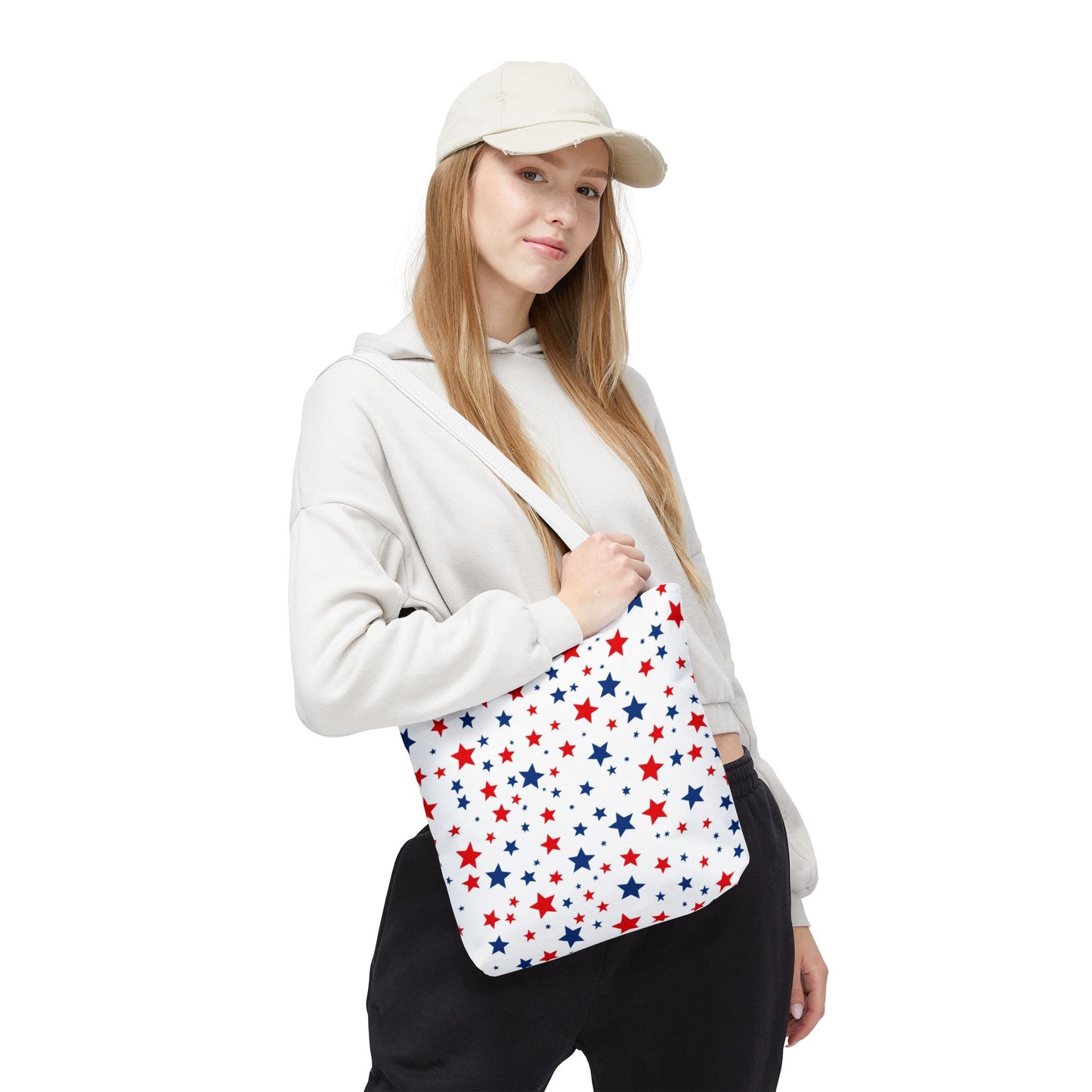 Patriotic Star Tote Bag, Perfect for 4th of July, Festivals, Shopping, Beach Days, Everyday Use, Gift for Her