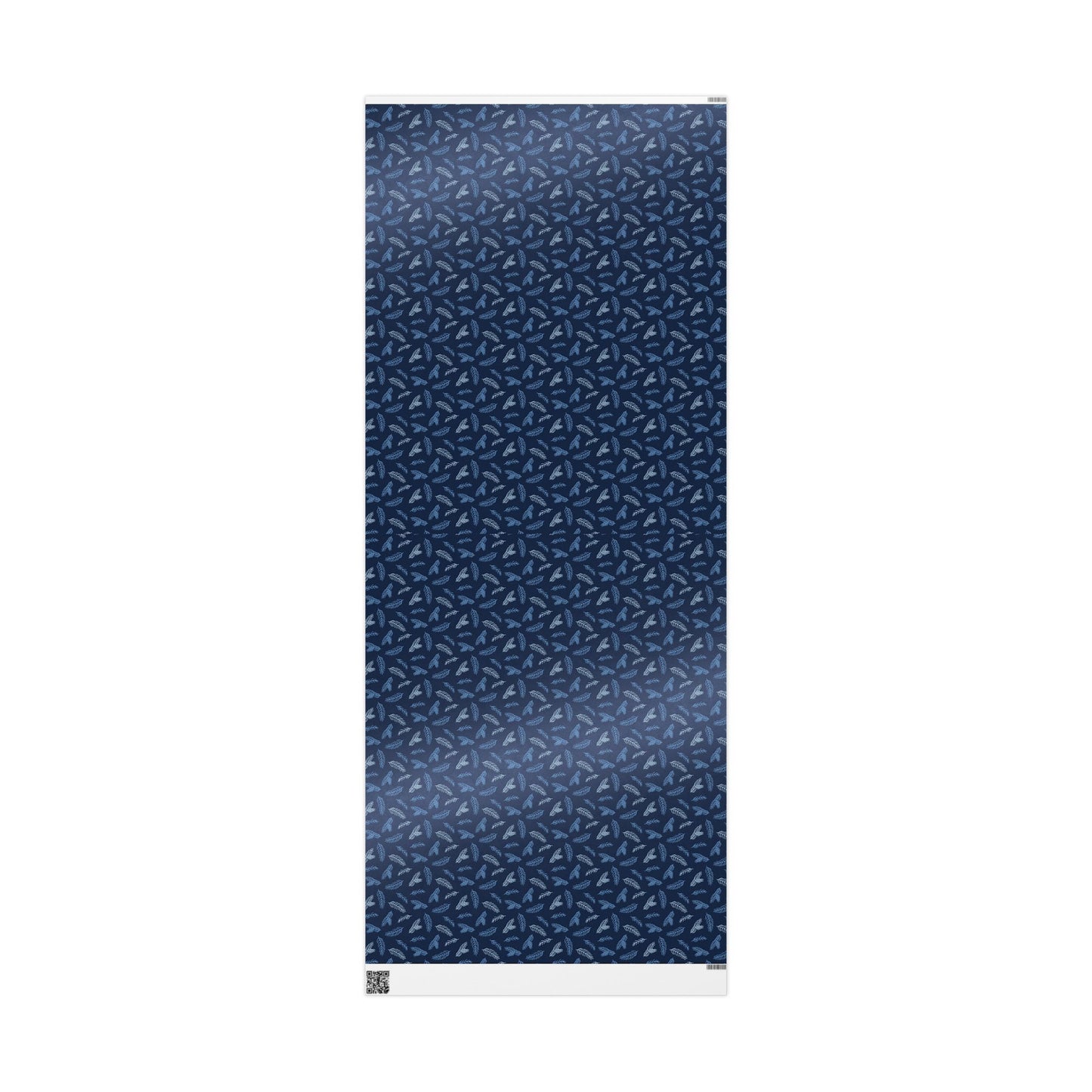 Elegant Floral Wrapping Paper, Gift Wrap for Birthdays, Holidays, Special Occasions, Eco-Friendly, Blue and White Design