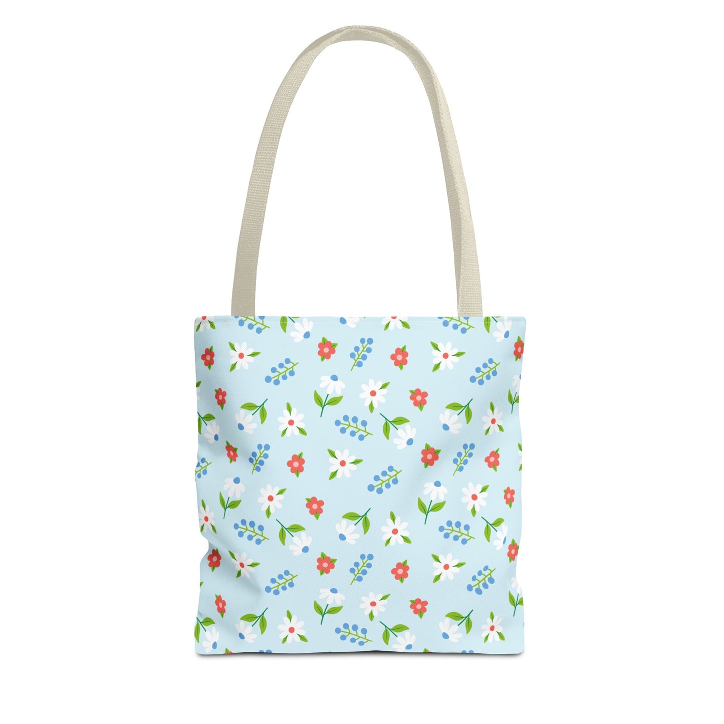 Floral Tote Bag, Spring Style, Eco-Friendly Shopping Bag, Gift for Her, Reusable Grocery Tote, Bright Floral Design