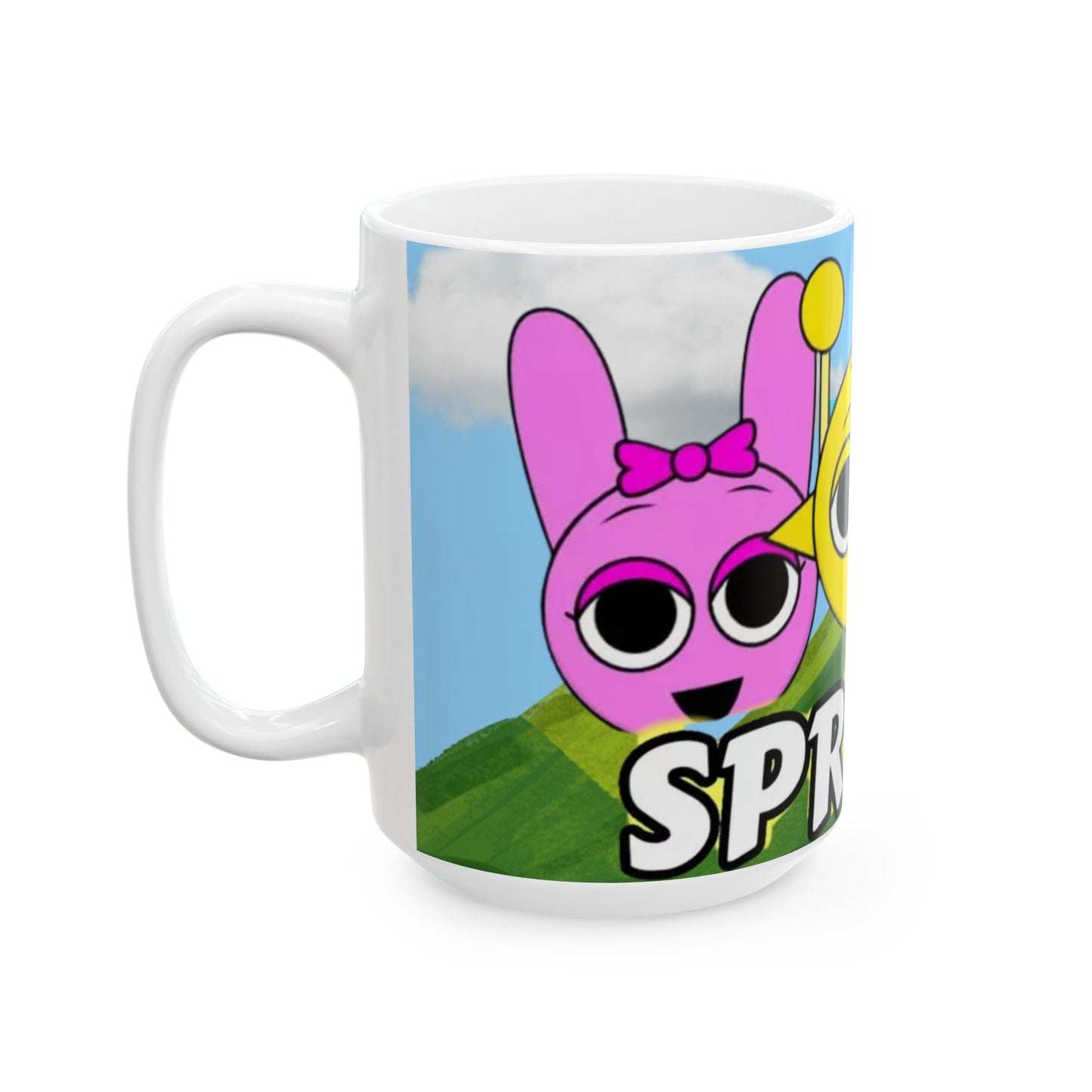 Sprunk Character Ceramic Mug – Fun & Quirky 11oz/15oz Coffee Cup for Coffee Lovers