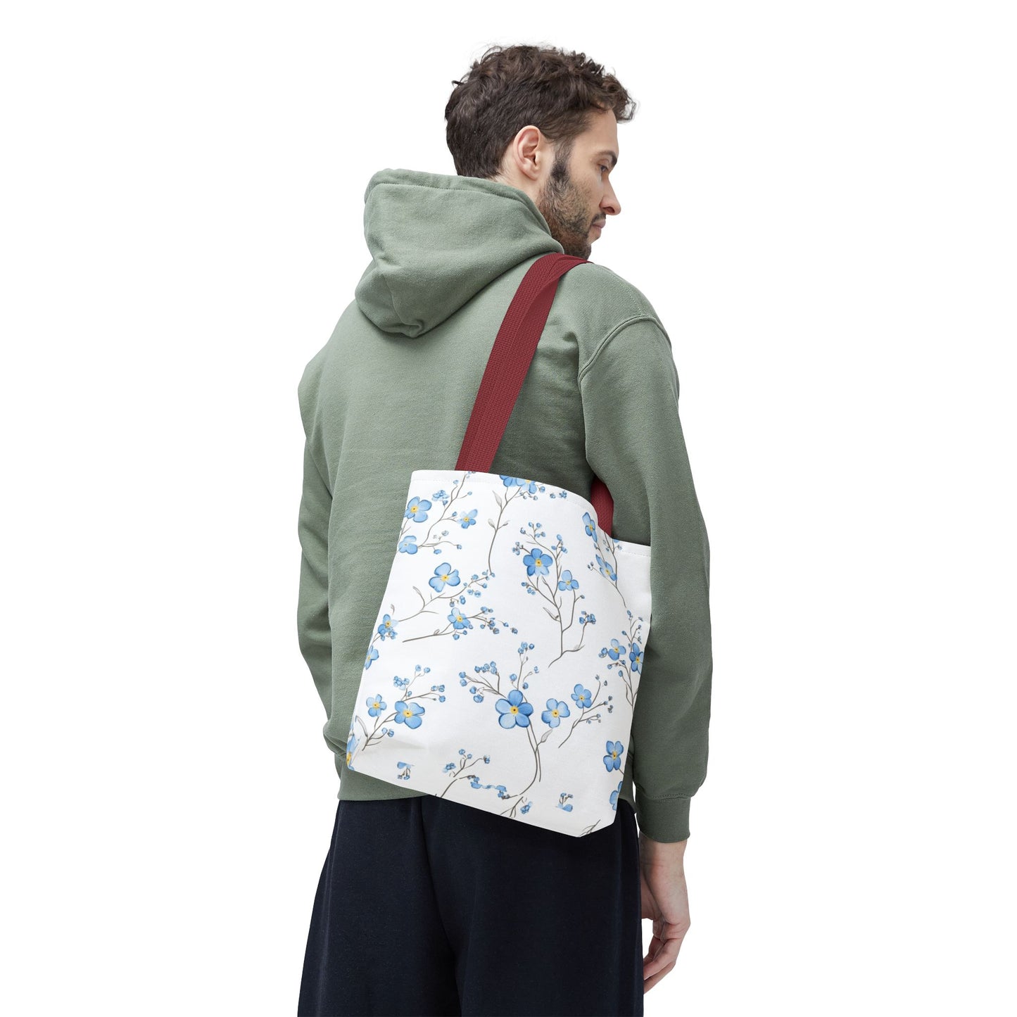 Floral Tote Bag, Stylish Shopping Bag, Eco-Friendly Tote, Spring Floral Design, Perfect for Everyday Use