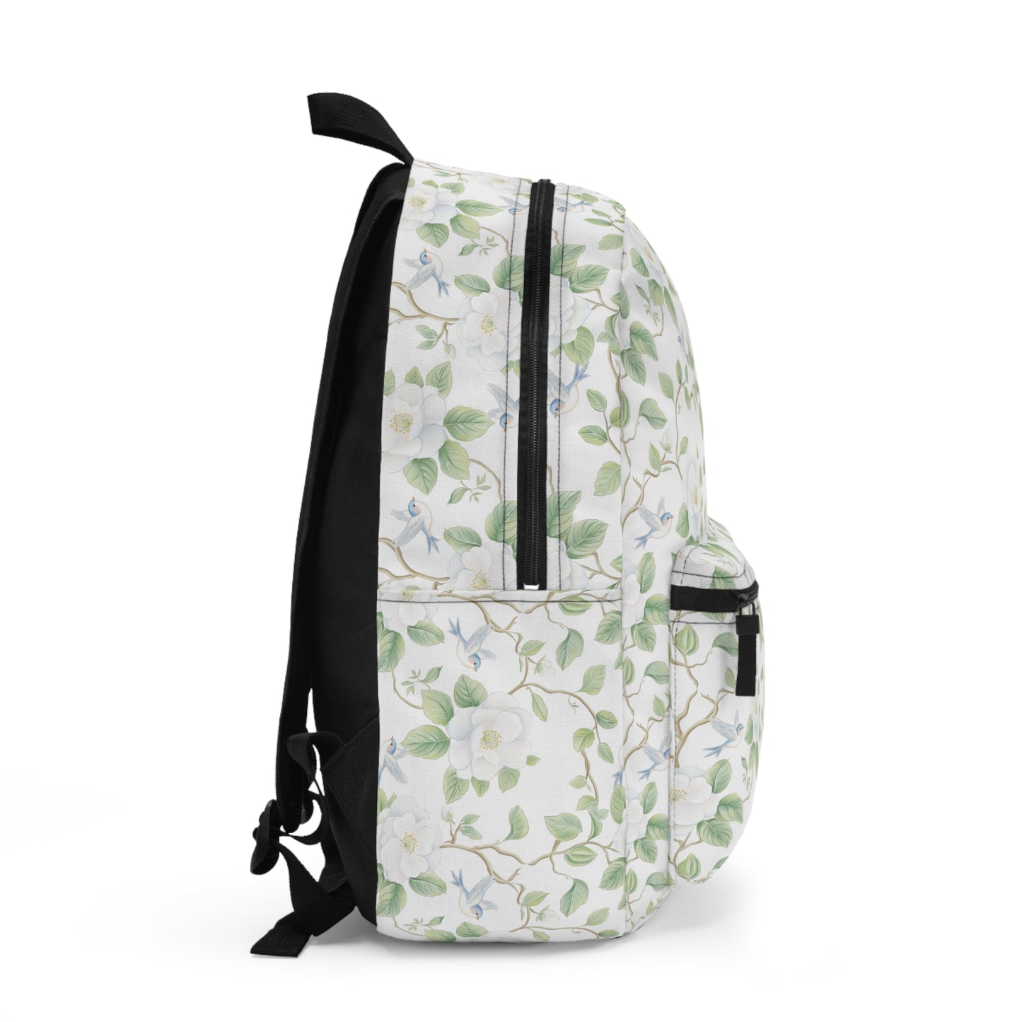 Floral Pattern Backpack | Stylish School Bag, Travel Rucksack, Daypack for Women, Gift for Nature Lovers, Eco-friendly Backpack