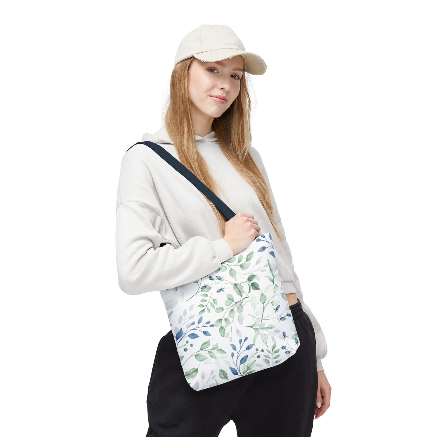 Botanical Print Tote Bag, Eco-Friendly Shopping Bag, Stylish Handbag, Gift for Her, Floral Design Tote, Everyday Use Bag