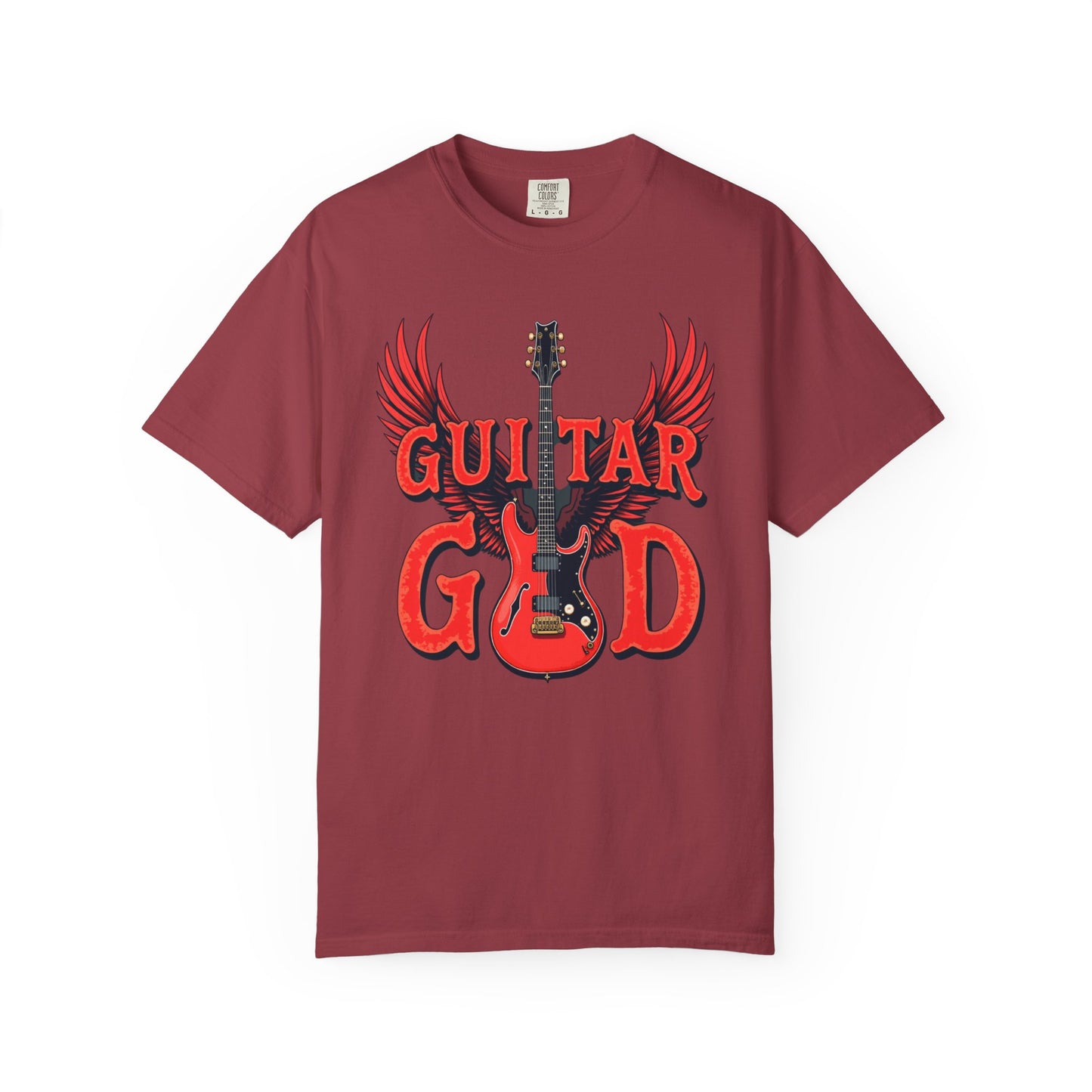Guitar God T-Shirt, Music Lover Gift, Unisex Graphic Tee, Rock & Roll Apparel, Concert Outfit, Gift for Musicians