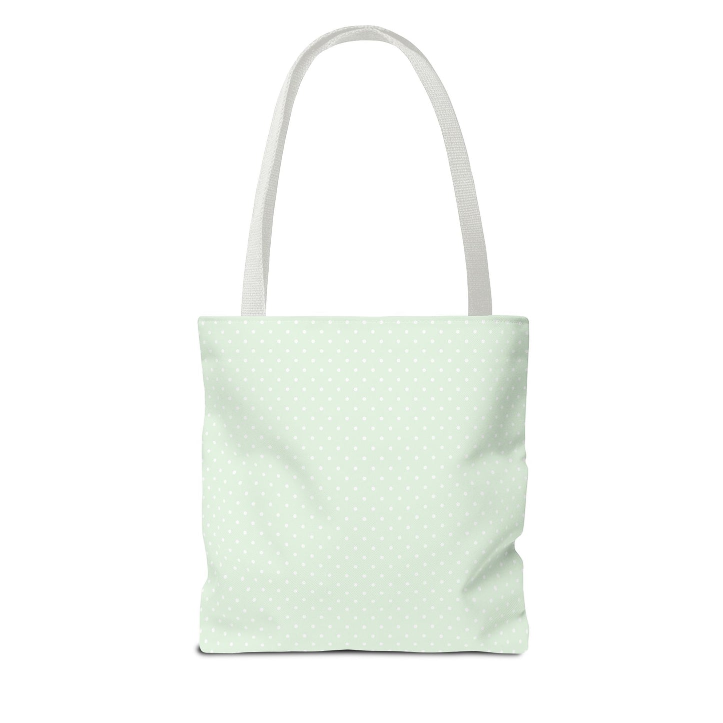 Mint Polka Dot Tote Bag | Stylish Eco-Friendly Day Bag, Beach Tote, Shopping Bag, Gift for Her, Everyday Purse