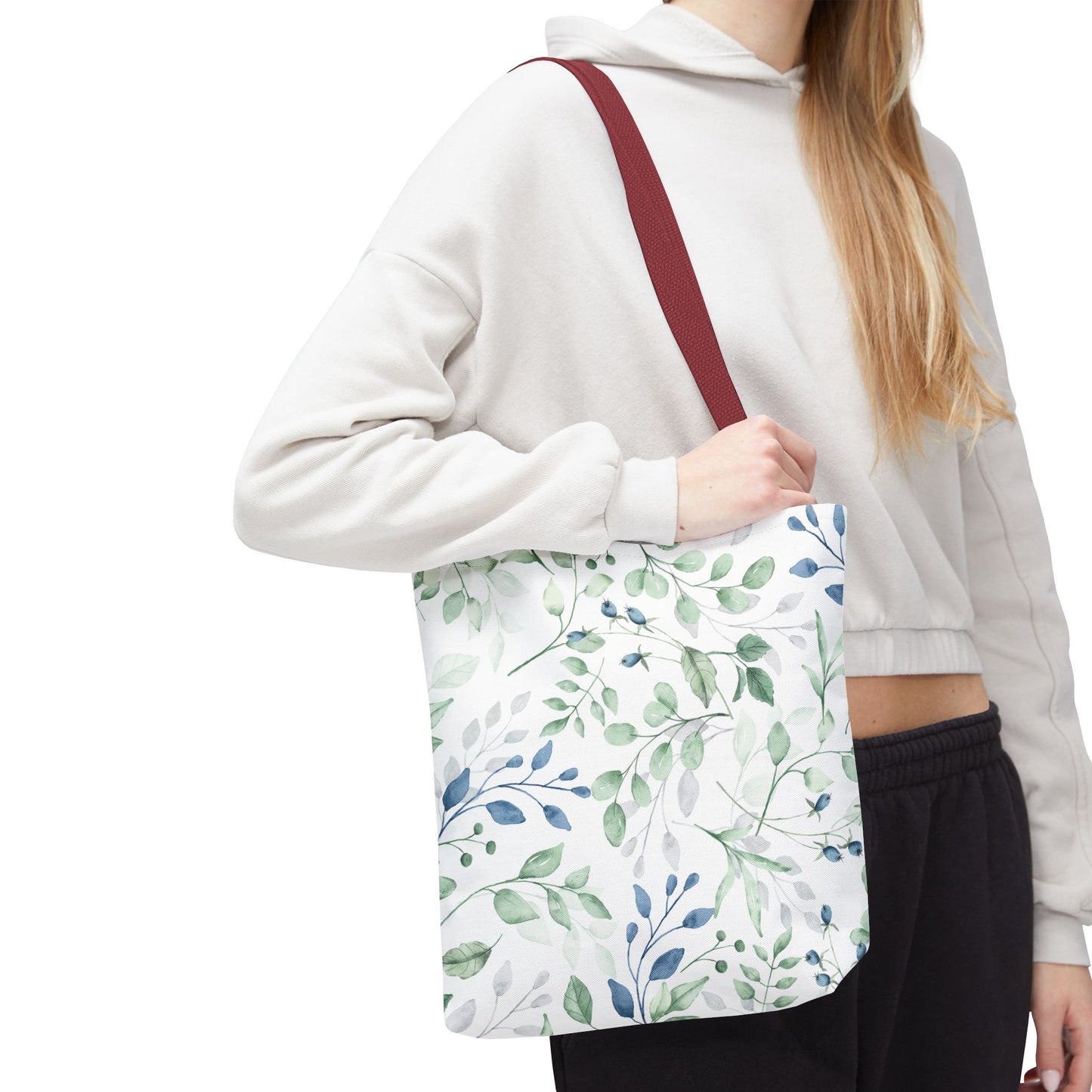 Botanical Print Tote Bag, Eco-Friendly Shopping Bag, Stylish Handbag, Gift for Her, Floral Design Tote, Everyday Use Bag