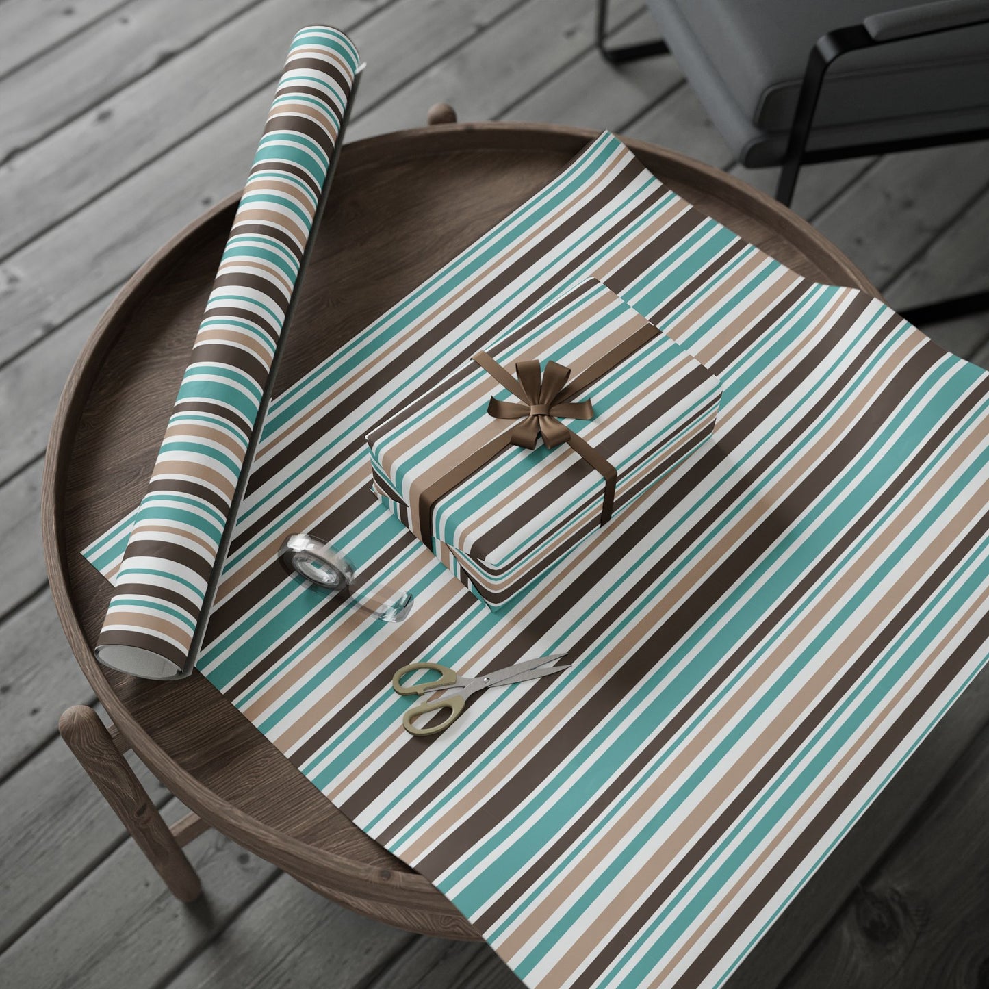 Chic Striped Wrapping Paper, Stylish Gift Wrap for Holidays, Birthday, Baby Showers, Eco-Friendly Gift Wrapping, Decorative Packaging Paper