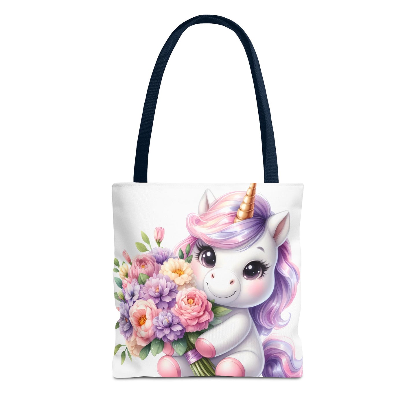 Cute Unicorn Tote Bag, Flower Girl Gift, Kids Birthday Party, Magical Purse for Women, Eco-Friendly Shopping Bag