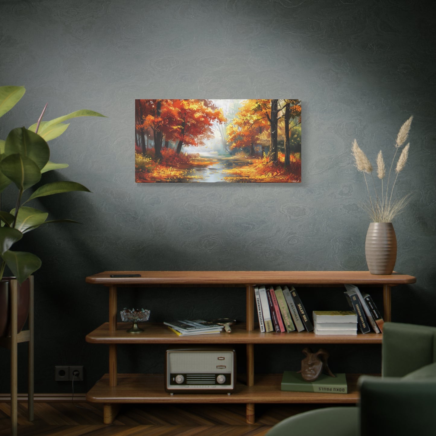 Autumn Serenity Canvas Art, Fall Decor, Nature Wall Art, Seasonal Home Decoration, Cozy Living Room Art