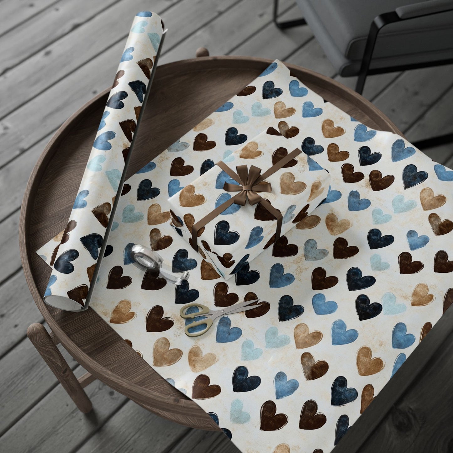 Heart Pattern Wrapping Paper, Gift Wrap, Birthday Pack, Eco-Friendly Wrapping, Valentine's Day Decor, Holiday Gift Ideas
