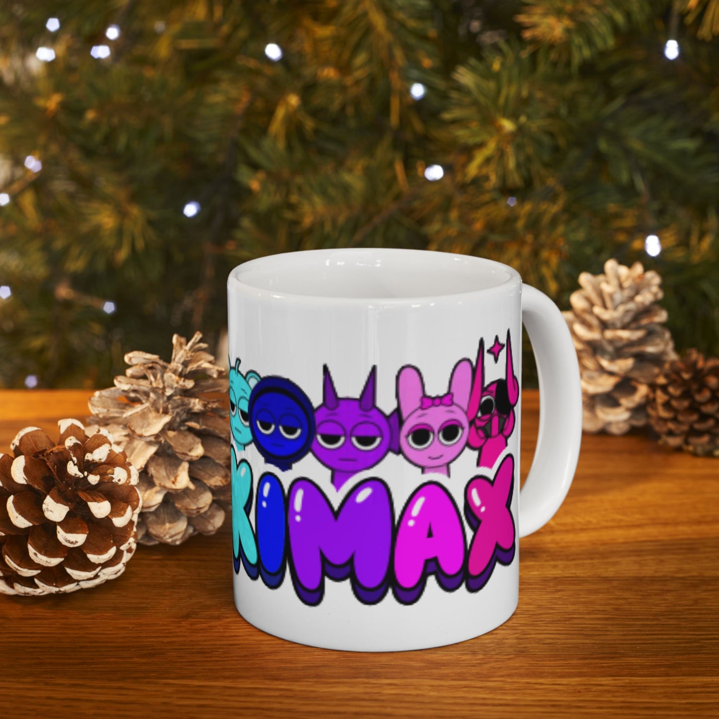 Fun Colorful Sprunki Ceramic Coffee Mug - Perfect Gift for Kids and Gamers