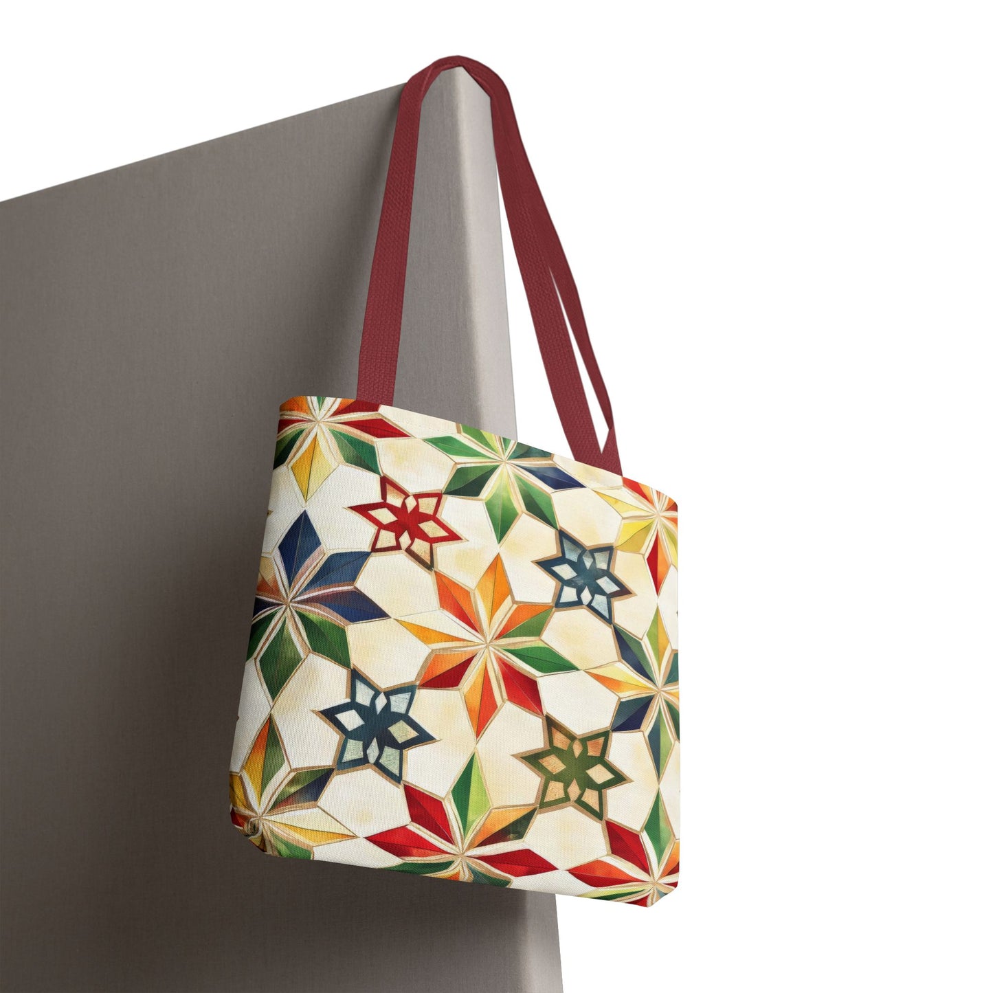 Colorful Geometric Tote Bag - Versatile Shopping Bag, Beach Tote, Gym Bag, Eco-Friendly Gift, Travel Companion