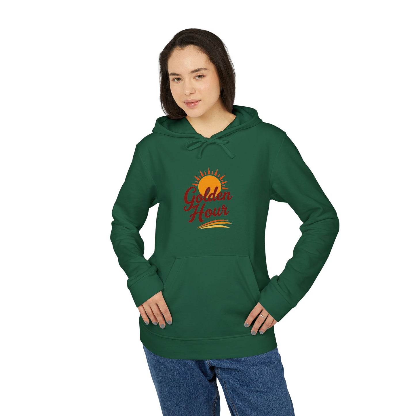 Golden Hour Fleece Hoodie - Cozy Unisex Sweatshirt for Travel, Casual Wear, Gift for Friends, Fall Fashion, Hoodie for Relaxing