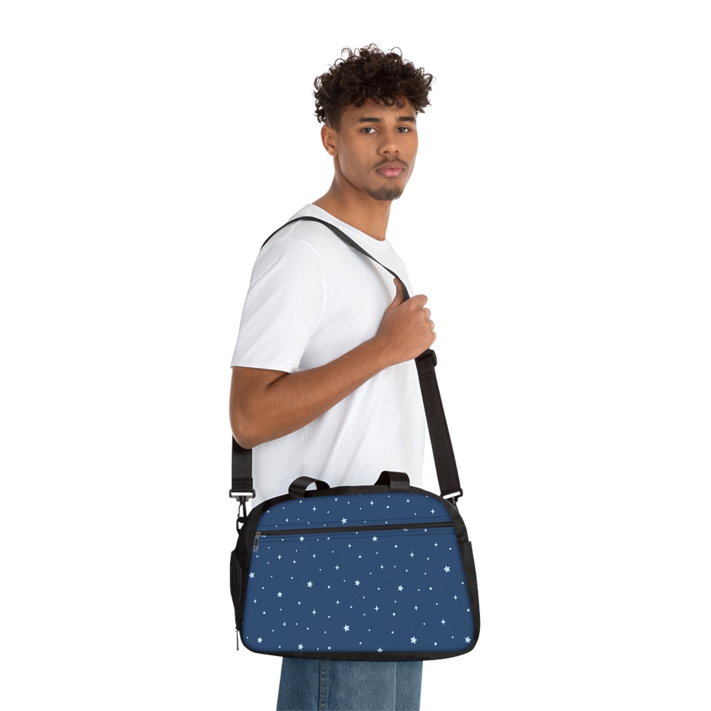 Stylish Fitness Handbag for Gym Lovers, Athletic Tote, Workout Bag, Sporty Travel Accessory, Starry Pattern Gym Bag