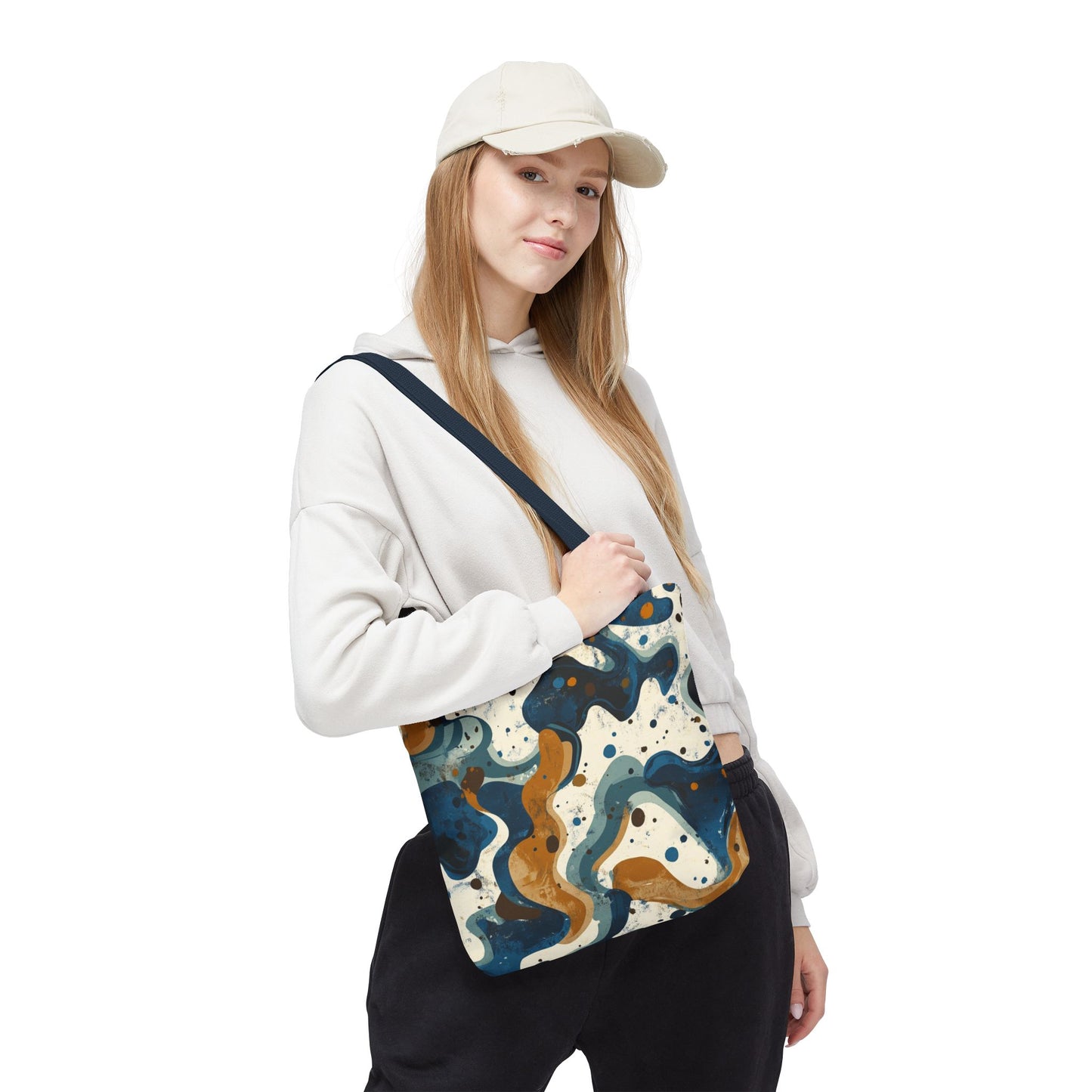 Stylish Abstract Tote Bag, Art-Inspired Carryall, Everyday Tote, Boho Chic Bag, Eco-Friendly Shopping Bag, Unique Gift Idea