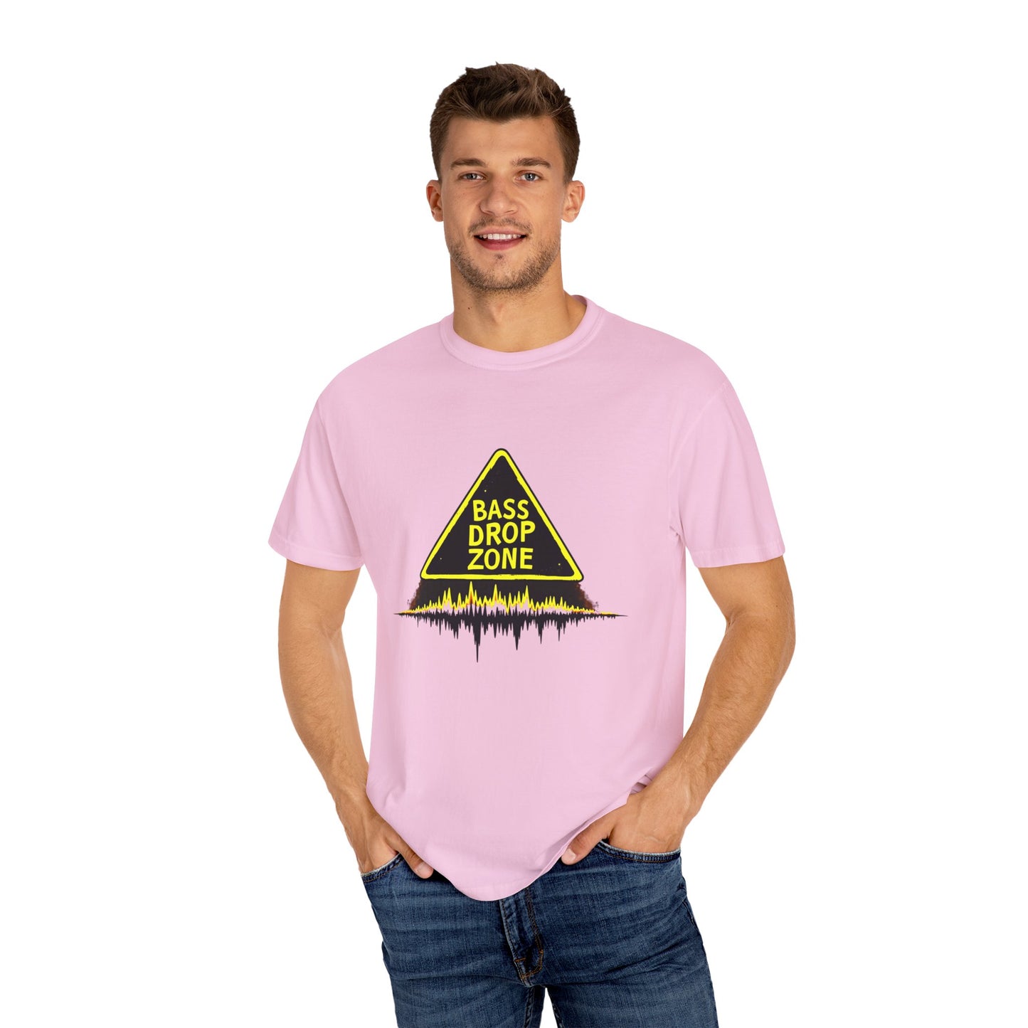 Bass Drop Zone Unisex T-Shirt, Music Lover Gift, Festival Apparel, Party Outfit, DJ Merchandise, Unique Graphic Tee