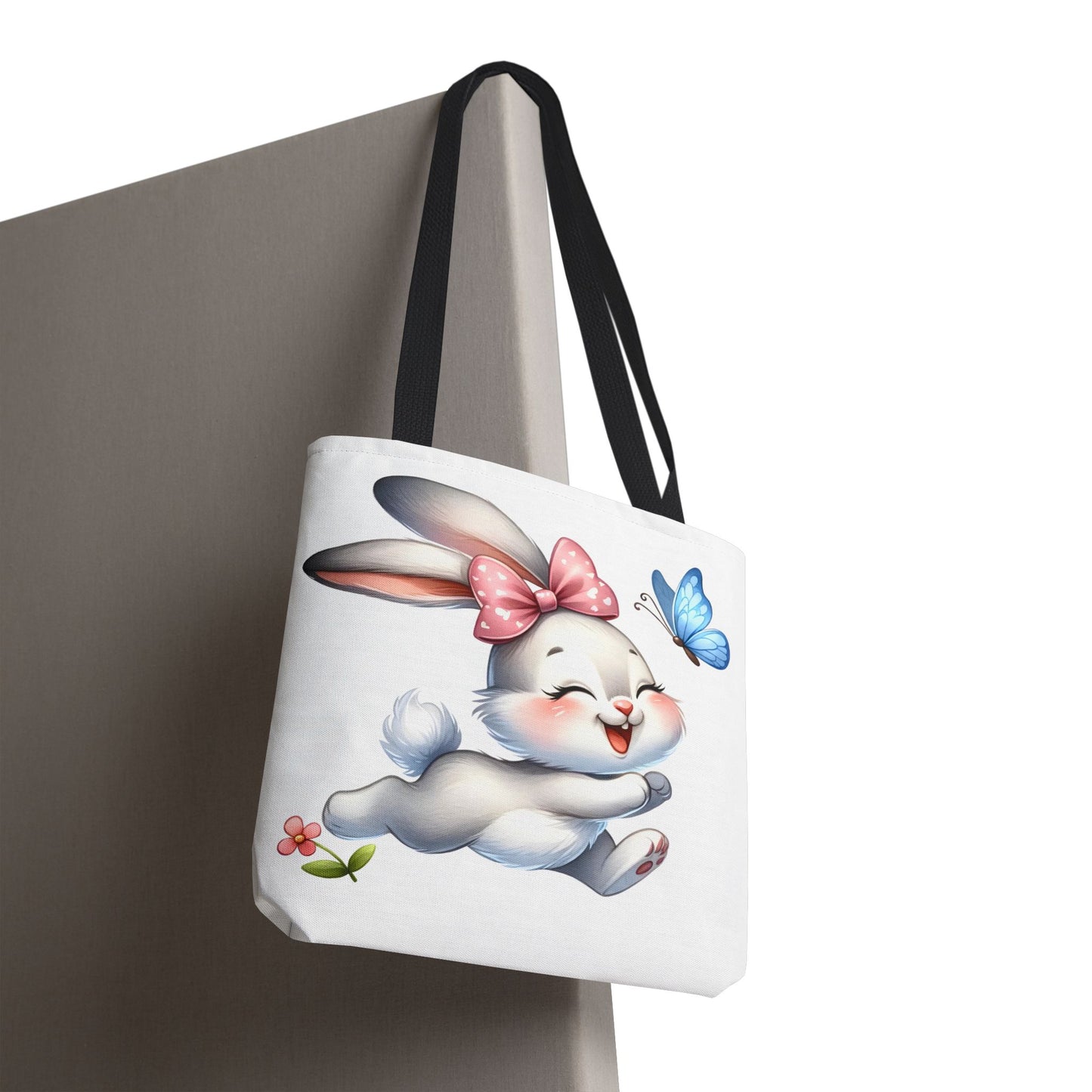 Cute Bunny Tote Bag - Stylish, Practical, Spring Decor, Easter Gift, Floral Shopping