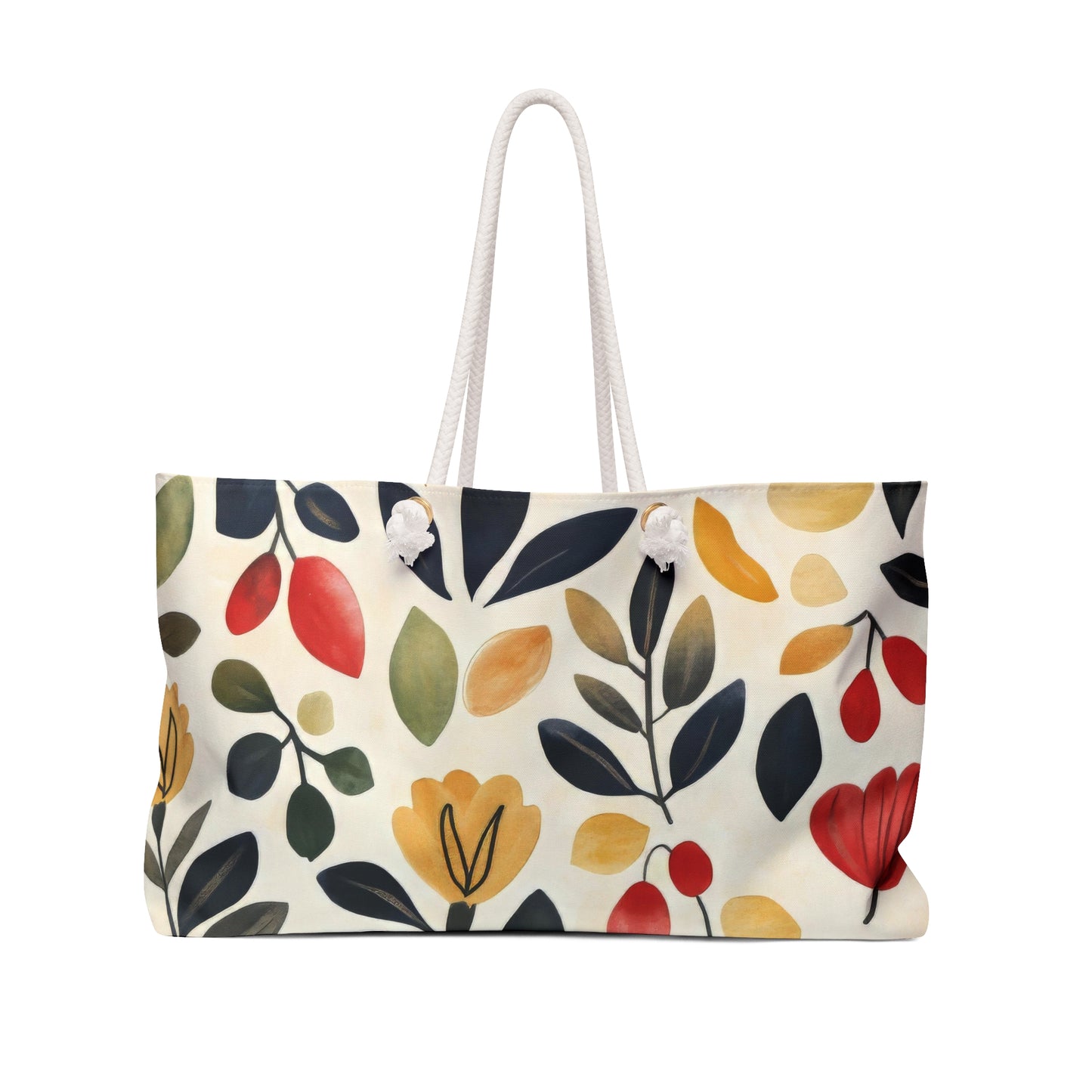 Floral Weekender Bag, Travel Bag, Beach Tote, Gym Bag, Weekend Getaway, Stylish Tote