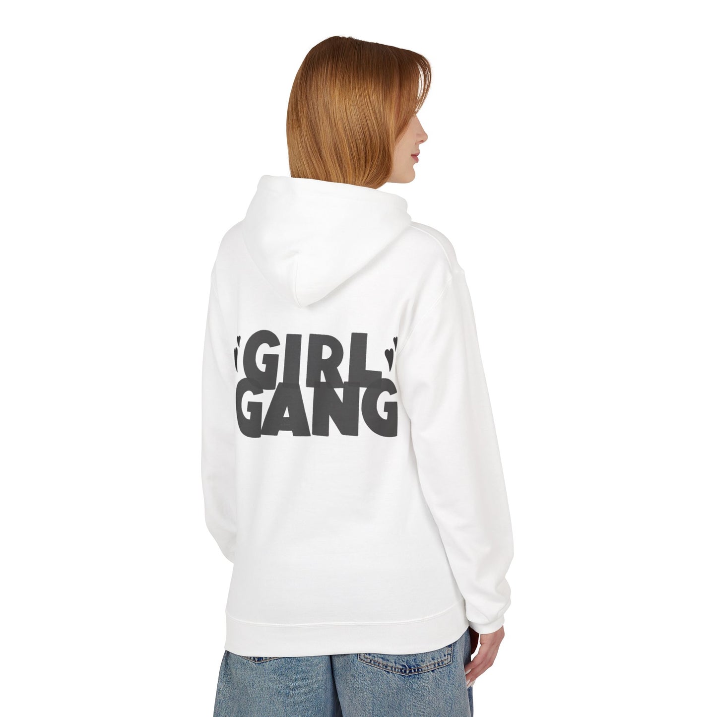 Girl Gang Hooded Sweatshirt - Unisex, Casual Streetwear, Gift for Friends, Perfect for Parties, Cozy Sweatshirt