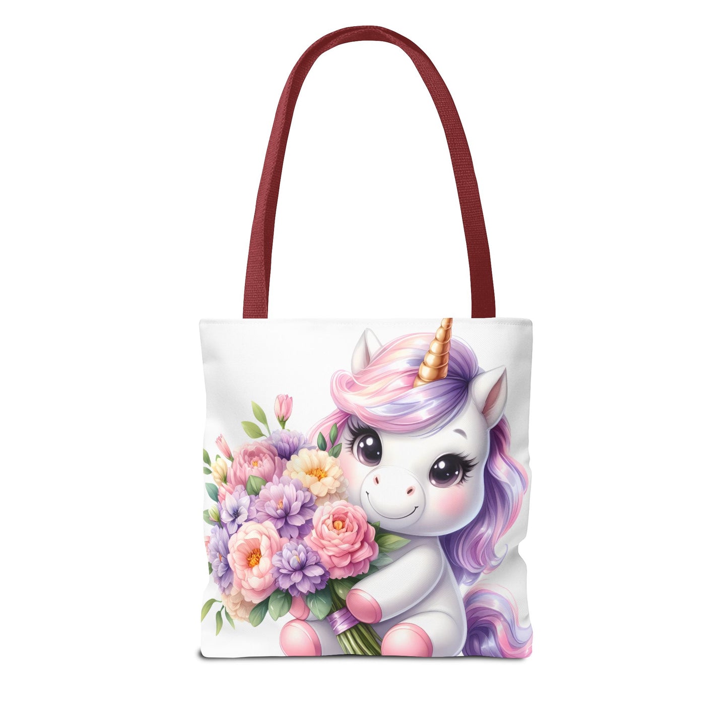 Cute Unicorn Tote Bag, Flower Girl Gift, Kids Birthday Party, Magical Purse for Women, Eco-Friendly Shopping Bag
