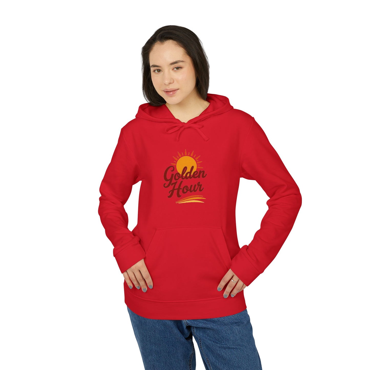 Golden Hour Fleece Hoodie - Cozy Unisex Sweatshirt for Travel, Casual Wear, Gift for Friends, Fall Fashion, Hoodie for Relaxing
