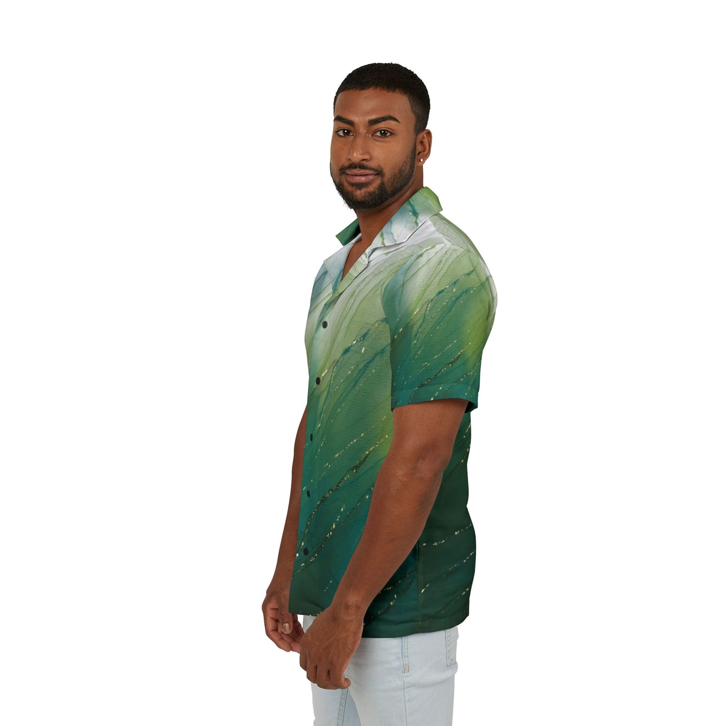 Tropical Vibes Hawaiian Camp Shirt, Men's Summer Shirt, Beachwear, Casual Shirt, Vacation Fashion, Gift for Him