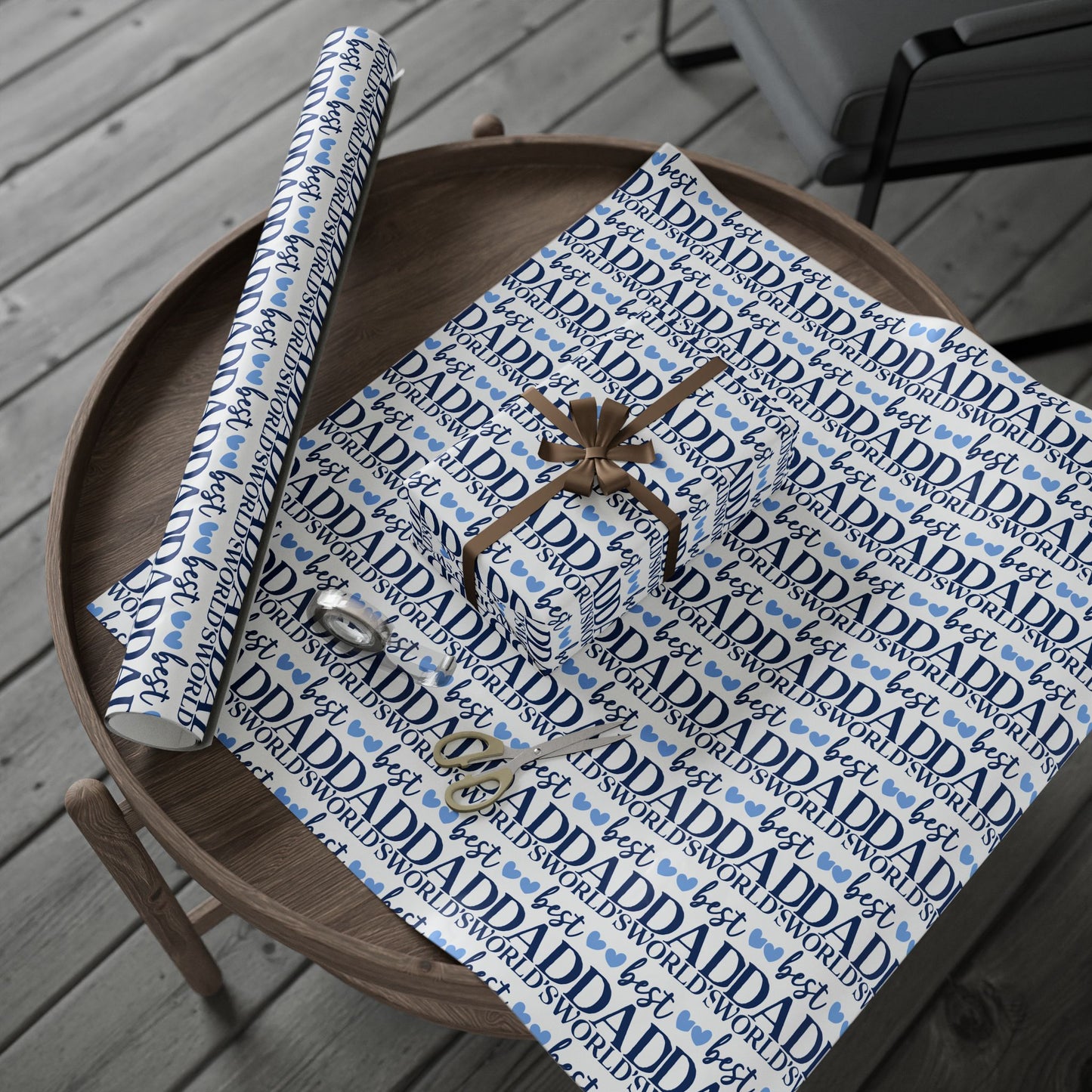 Father's Day Wrapping Paper, Gift Wrap for Dad, Birthday, Holiday, Sentimental Gift Packaging