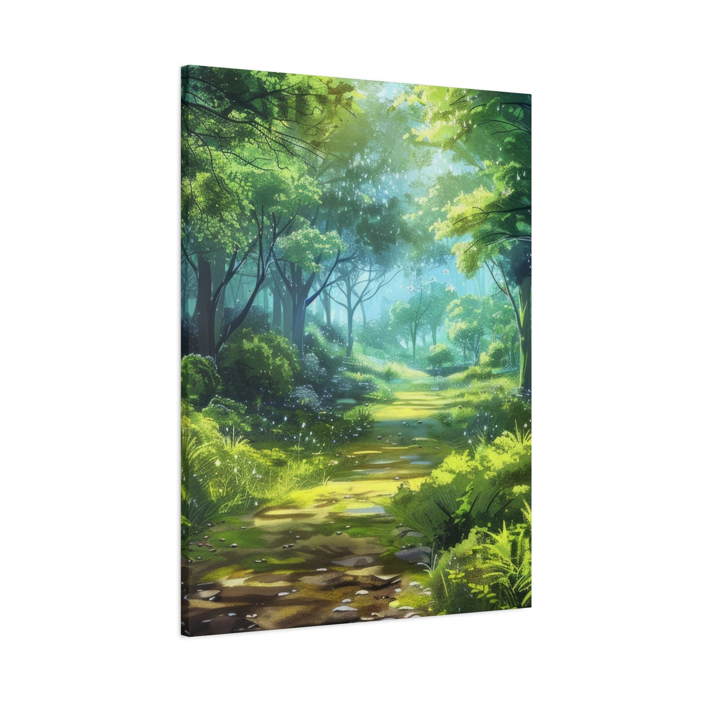 Serene Forest Canvas Print, Nature Wall Art, Home Decor, Gift for Nature Lovers, Eco-Friendly Artwork, Meditation Decoration