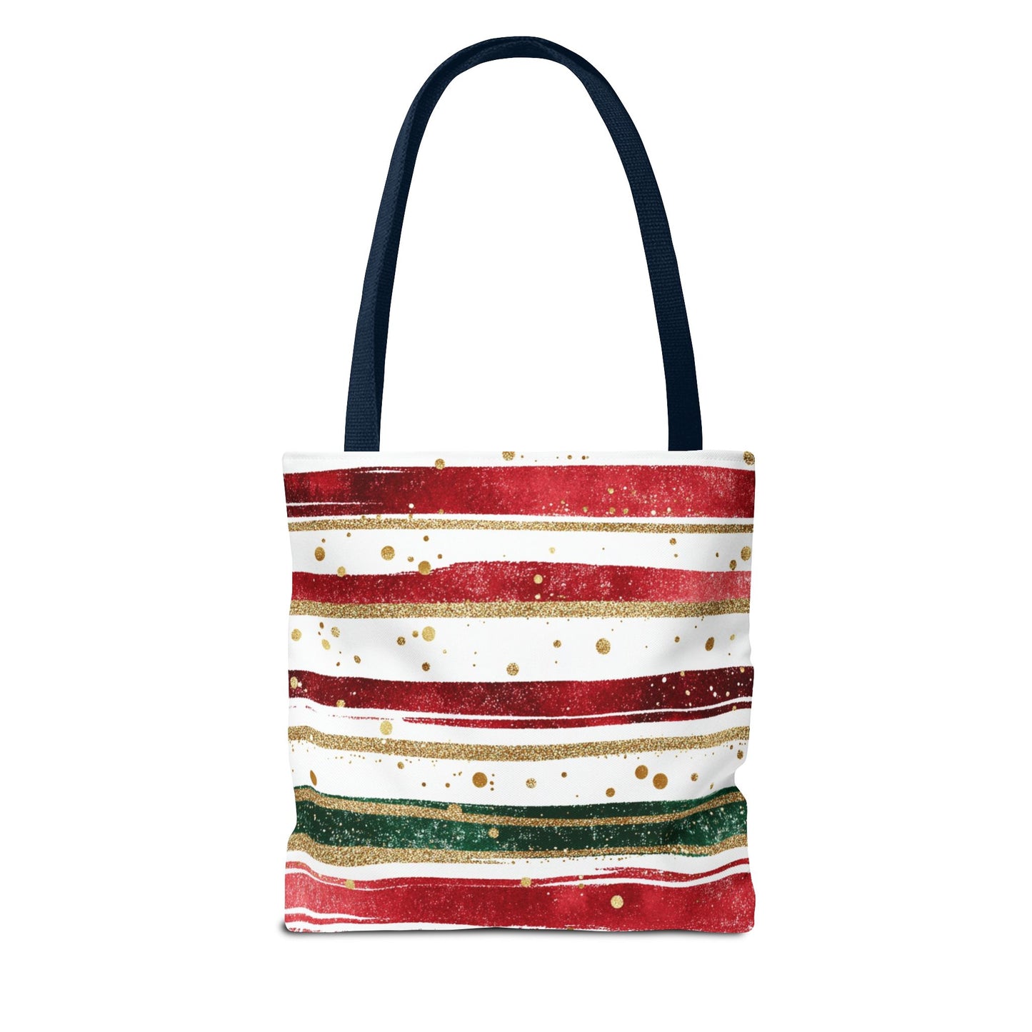 Festive Striped Tote Bag | Holiday Shopper, Gift Bag, Eco-Friendly Bag, Christmas Decor, Everyday Use