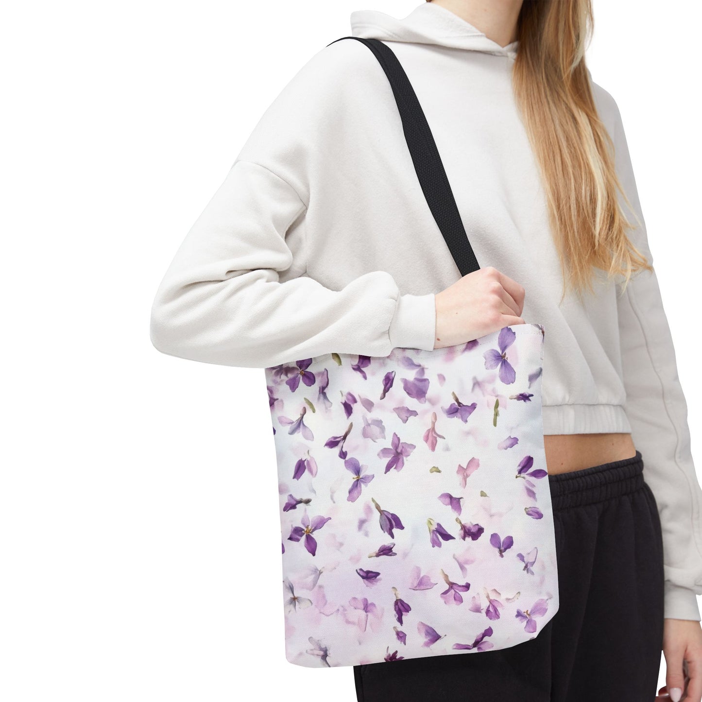 Elegant Floral Tote Bag, Stylish Shopping Bag, Reusable Eco-Friendly Tote, Perfect for Gifts, Spring & Summer Outings