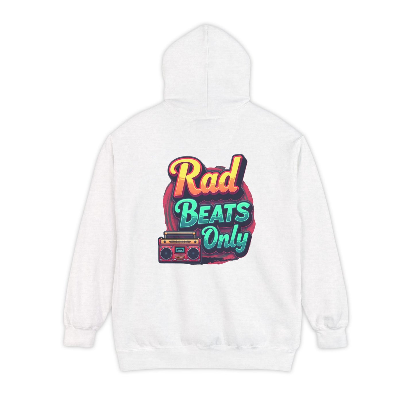 Rad Beats Unisex Hoodie, Music Lover Gift, Fun Retro Apparel, Unique Streetwear, Perfect for Casual Outfits