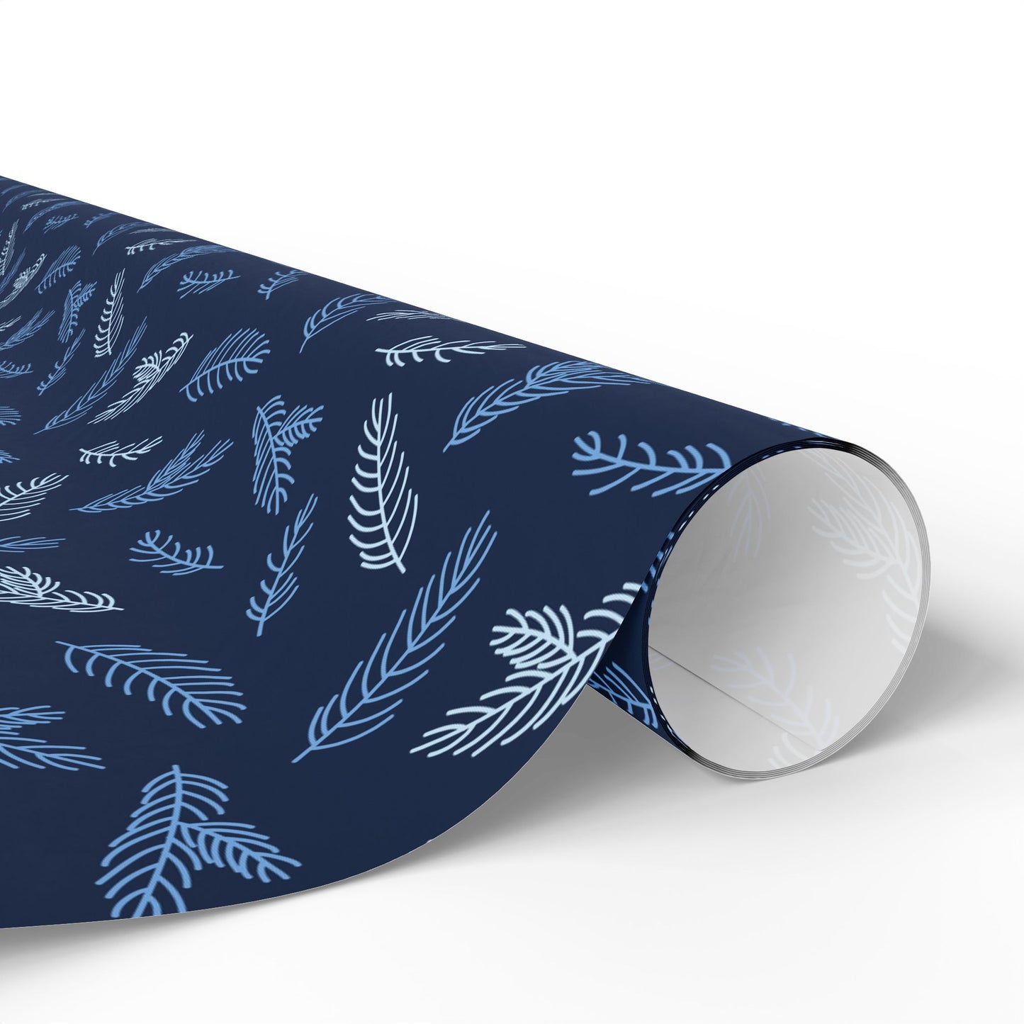 Elegant Floral Wrapping Paper, Gift Wrap for Birthdays, Holidays, Special Occasions, Eco-Friendly, Blue and White Design